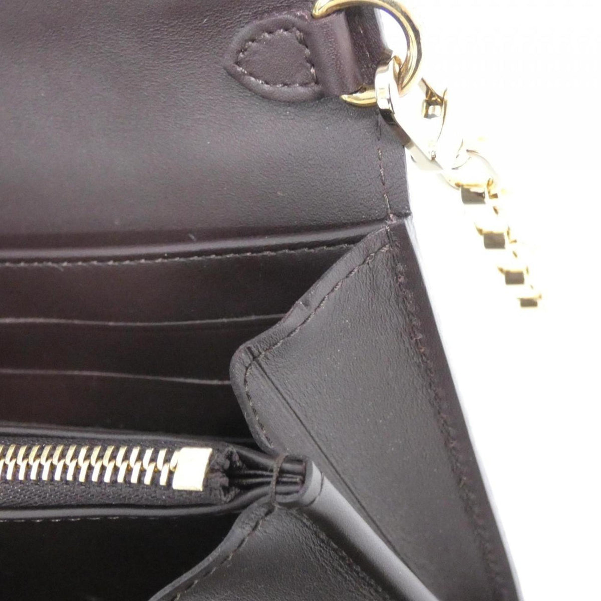 Louis Vuitton Vernis Amarante Leather Chain/Shoulder Wallet (Pre-Owned)