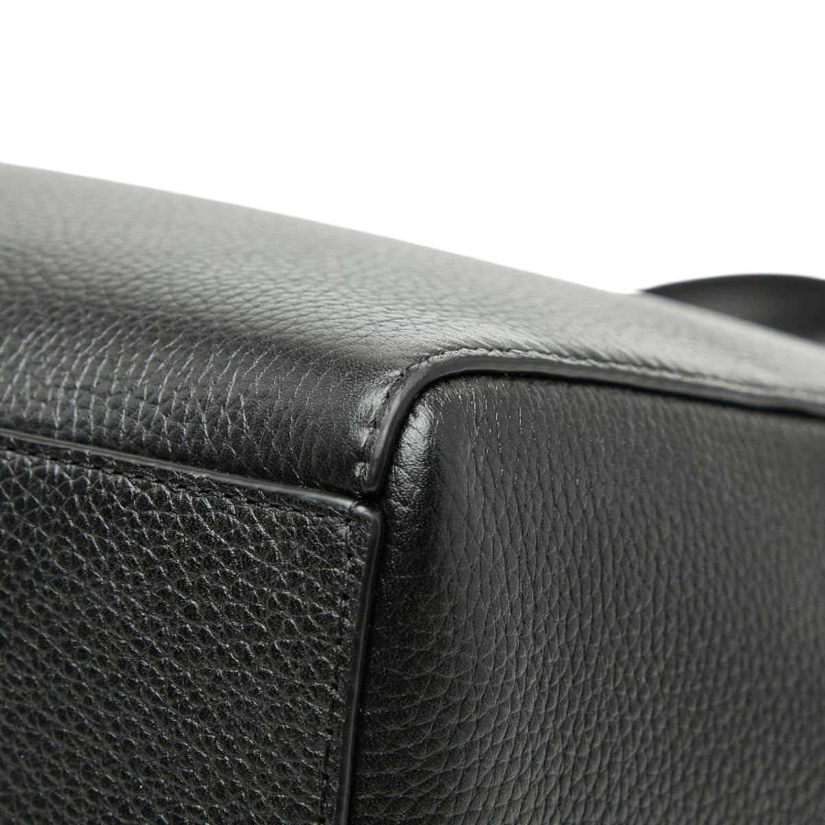 Michael Kors Black Leather Handbag Tote Bag (Pre-Owned)