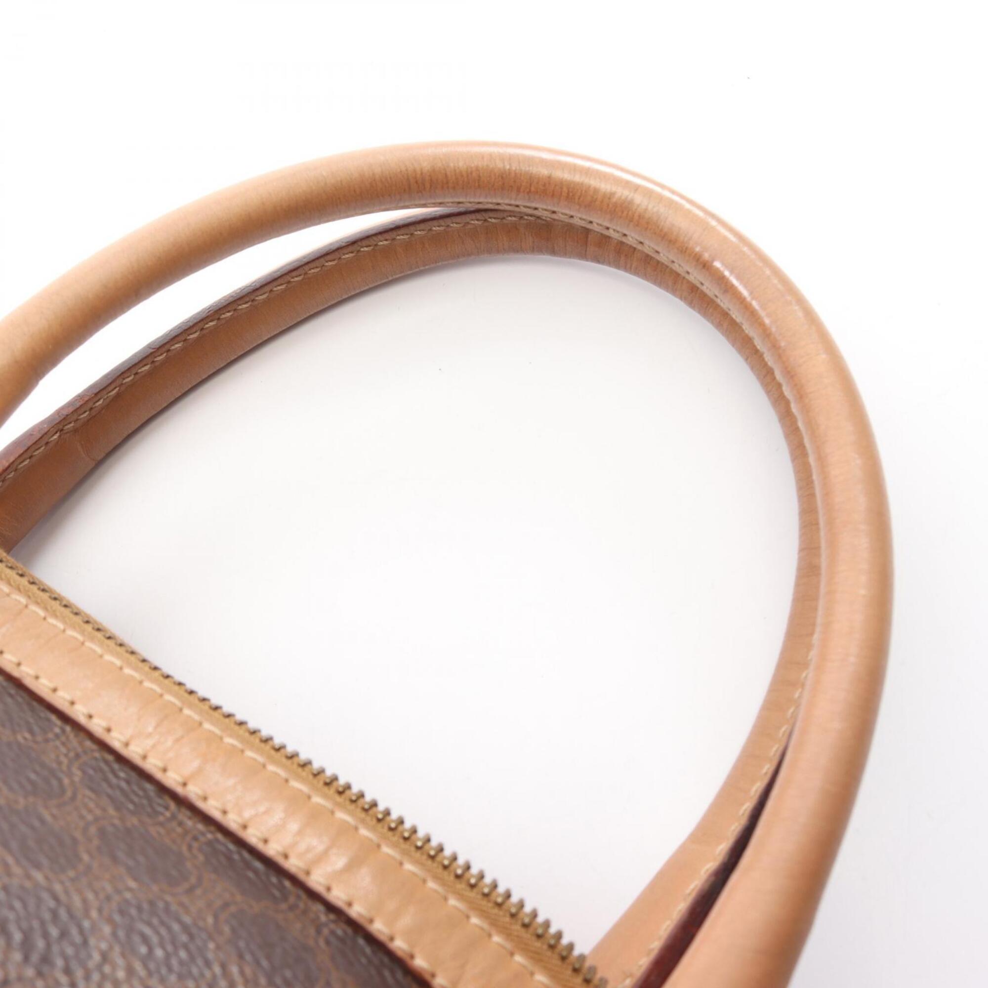 Celine Beige Brown Coated Canvas Pvc Leather Handbag (Pre-Owned)