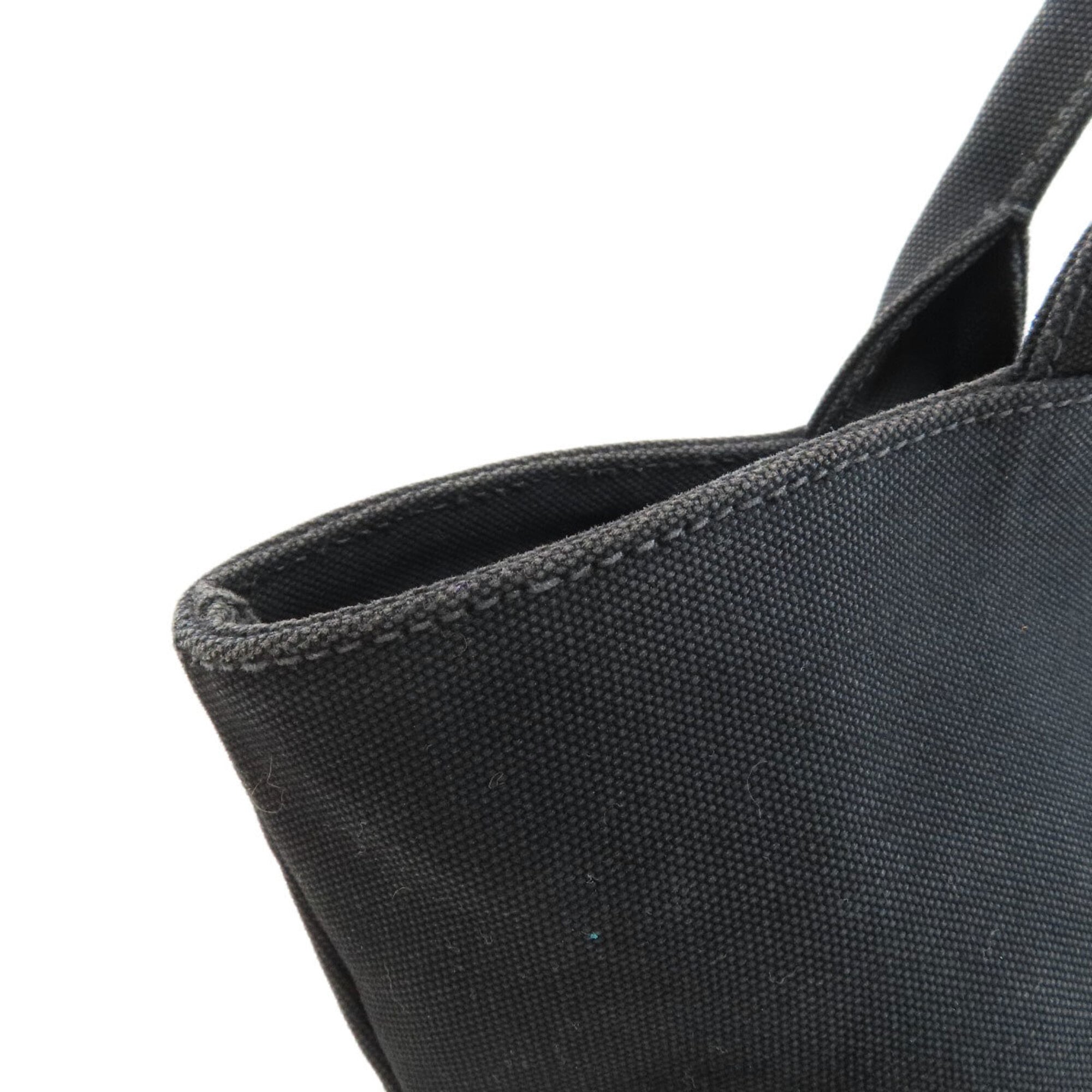 Prada Canapa Black Canvas Handbag (Pre-Owned)