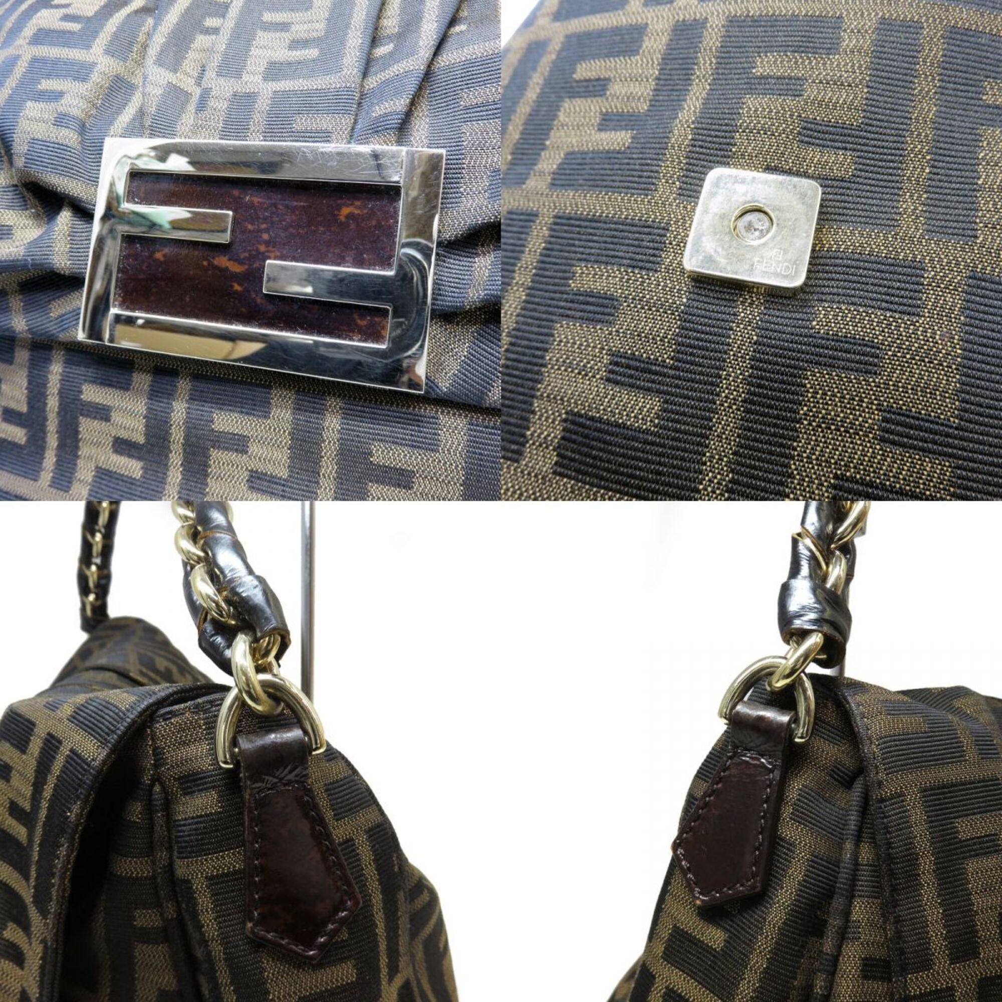 Fendi Brown Dark Brown Shoulder Bag (Pre-Owned)