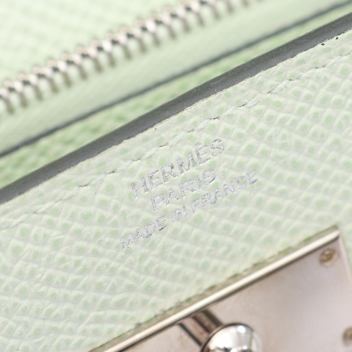 Hermes Green Epsom Leather Handbag Shoulder Bag (Pre-Owned)