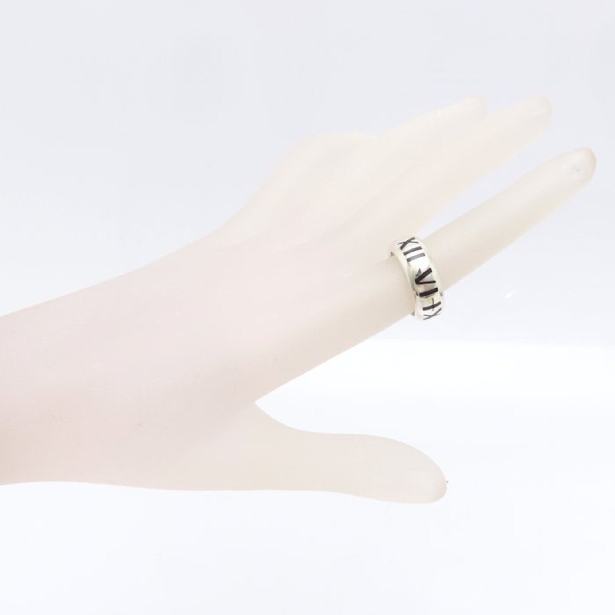 Tiffany Atlas Silver 925 Band Ring (Pre-Owned)