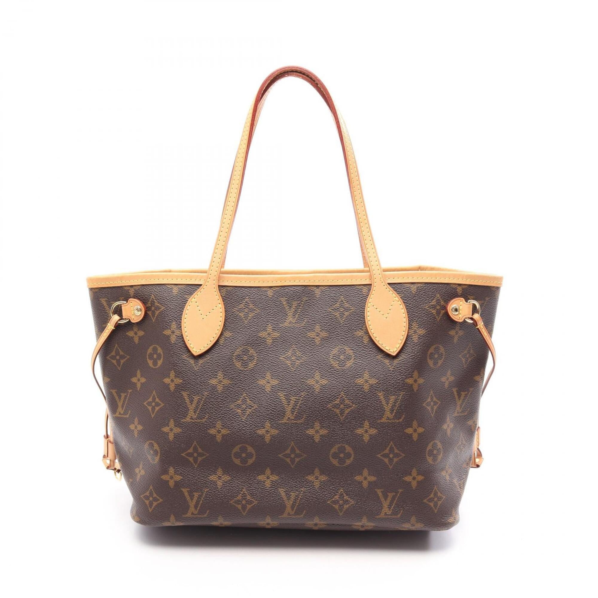 Louis Vuitton Brown Pvc Coated Canvas Leather Handbag Tote Bag (Pre-Owned)
