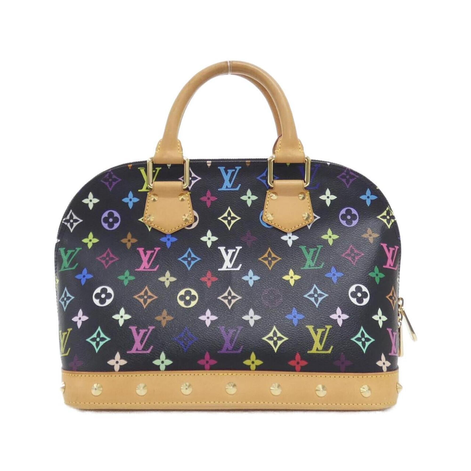Louis Vuitton Black Coated Canvas Handbag (Pre-Owned)