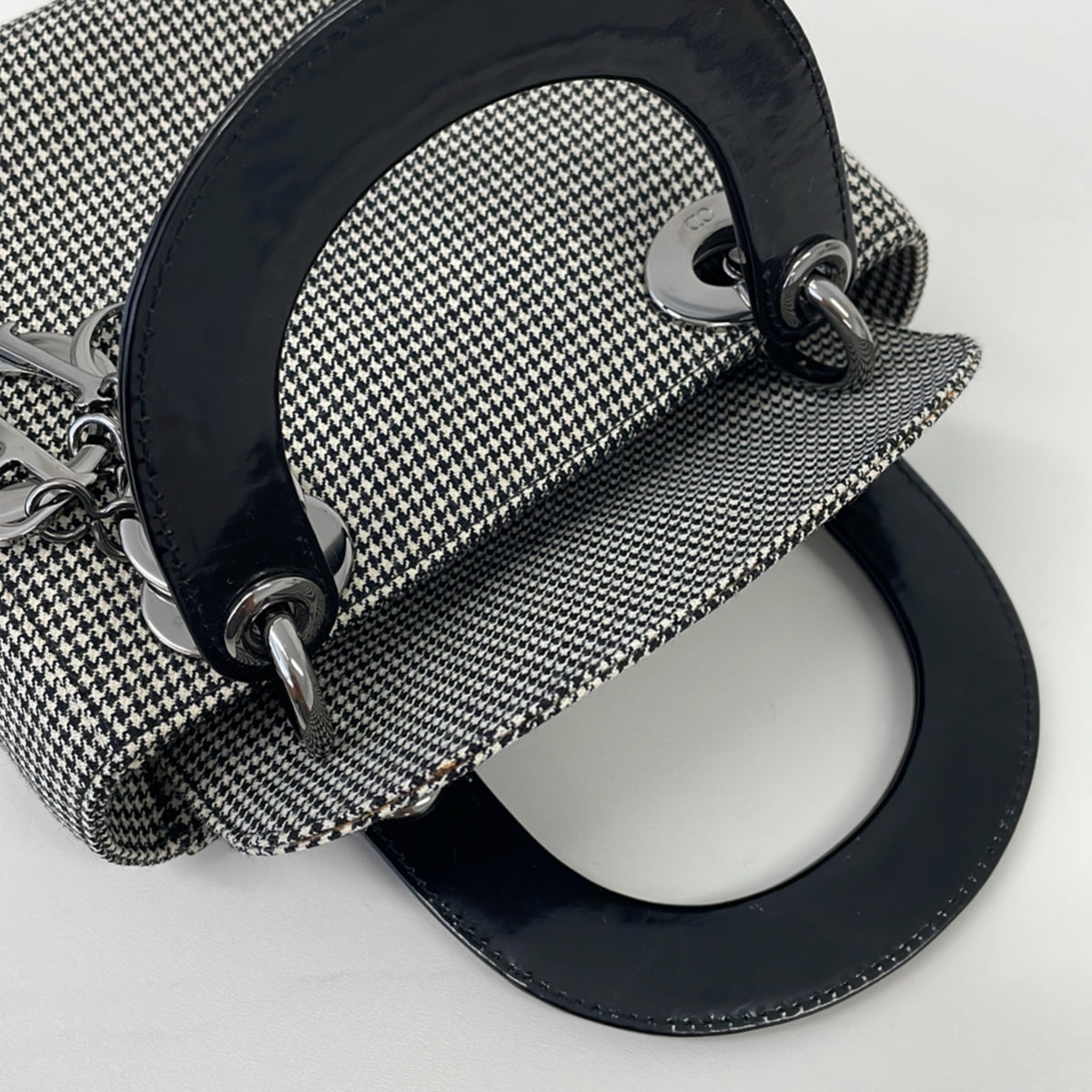 Christian Dior Black Gray Shoulder Bag (Pre-Owned)