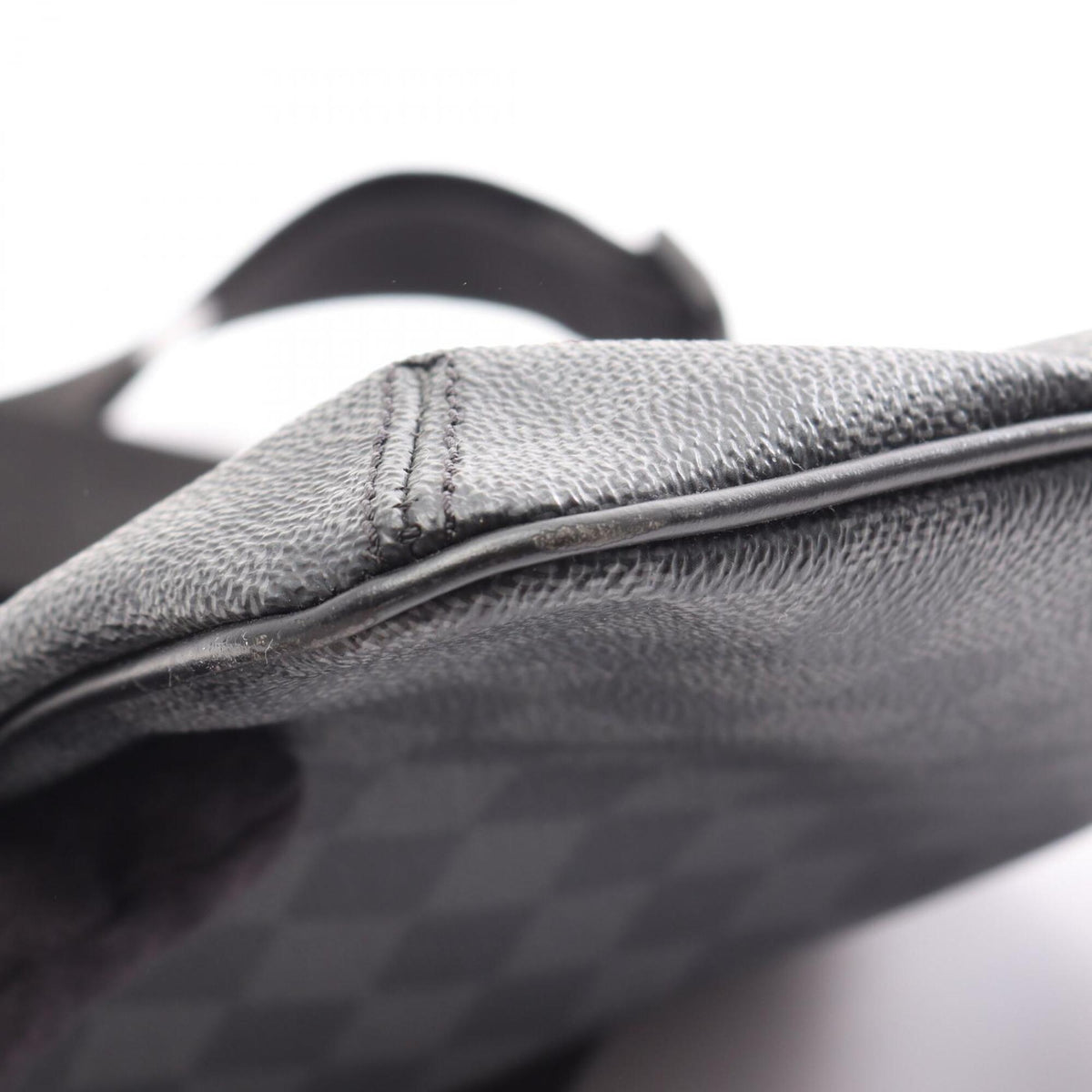 Louis Vuitton Black Coated Canvas Pvc Damier Graphite Leather Handbag Shoulder Bag (Pre-Owned)