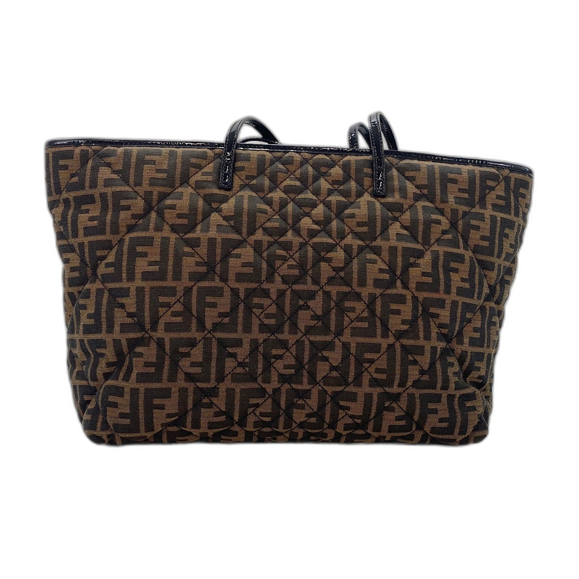 Fendi Zucca Brown Zucca Tote Bag (Pre-Owned)
