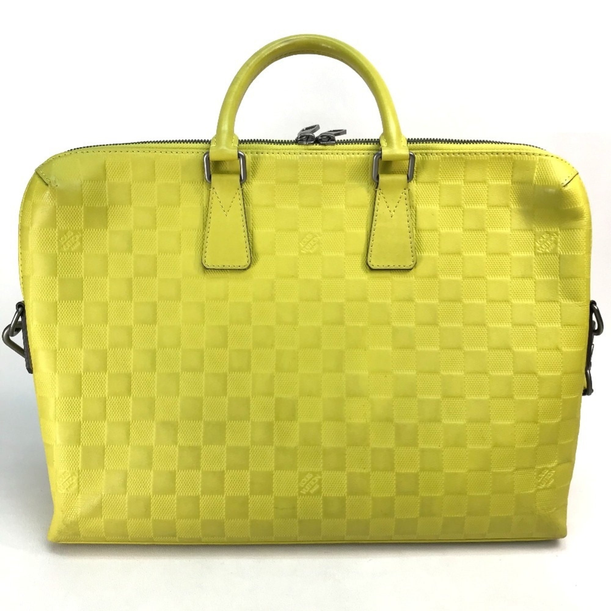 Louis Vuitton Damier Infini Vert Yellow Damier Infini Handbag Shoulder Bag (Pre-Owned)
