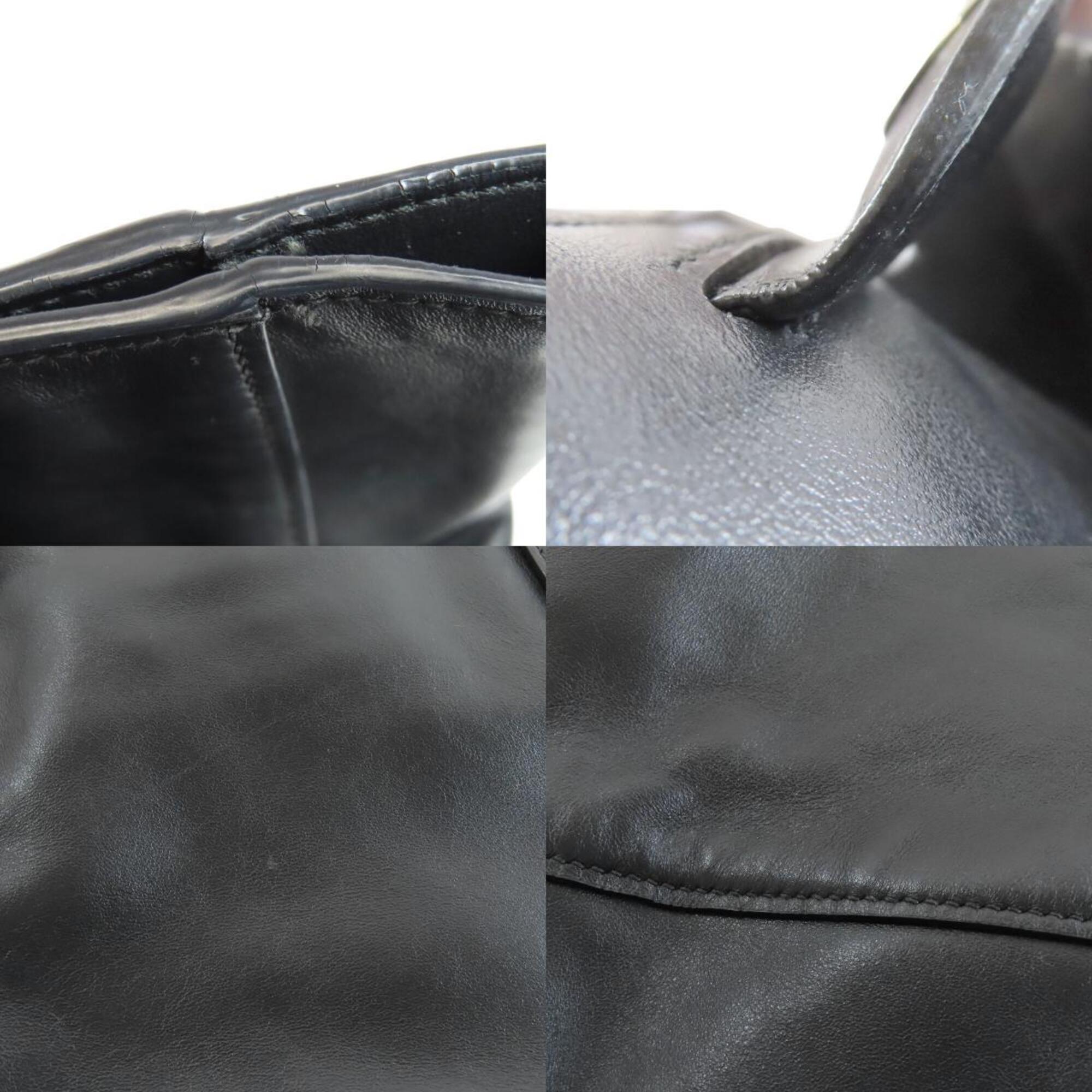 Miu Miu Black Leather Tote Bag (Pre-Owned)