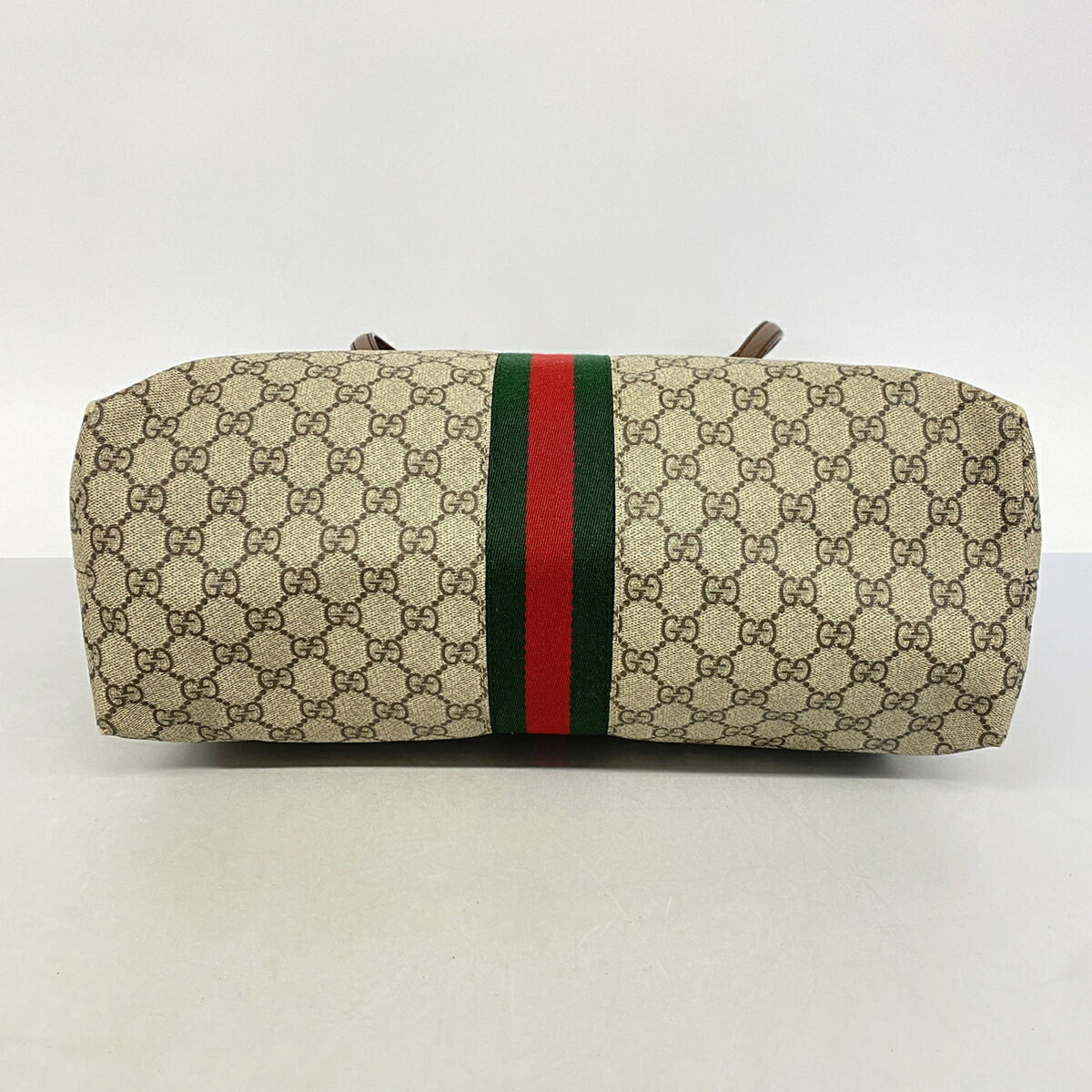 Gucci Beige Brown Pvc Tote Bag (Pre-Owned)