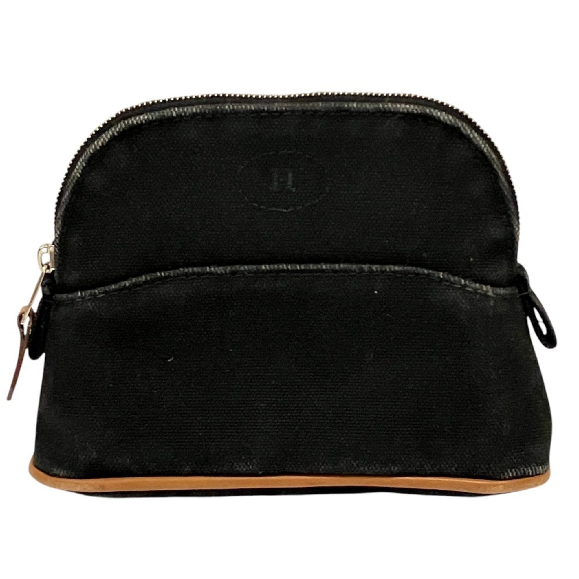 Hermes Black Canvas Cotton Pouch (Pre-Owned)