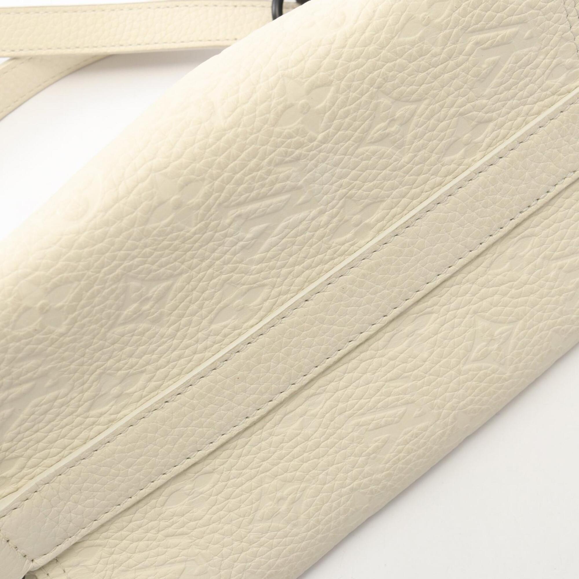 Louis Vuitton White Monogram Leather Handbag Shoulder Bag (Pre-Owned)