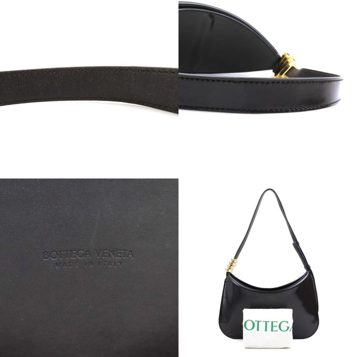 Bottega Veneta Brown Patent Leather Shoulder Bag (Pre-Owned)