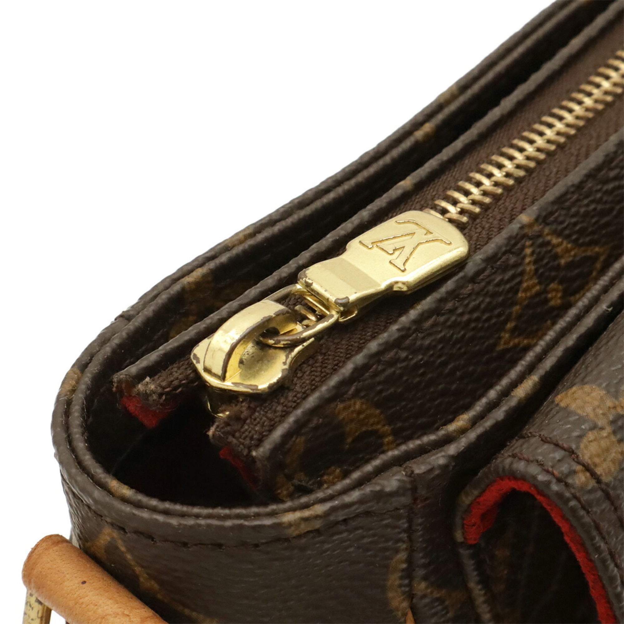 Louis Vuitton Brown Monogram Canvas Pochette Shoulder Bag (Pre-Owned)