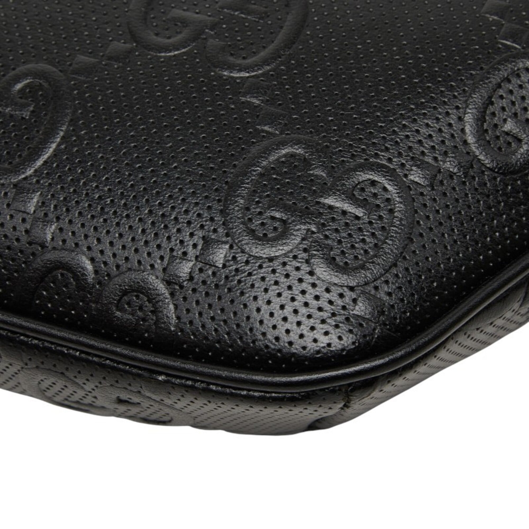 Gucci Black Leather Fanny Pack Sling Bag (Pre-Owned)