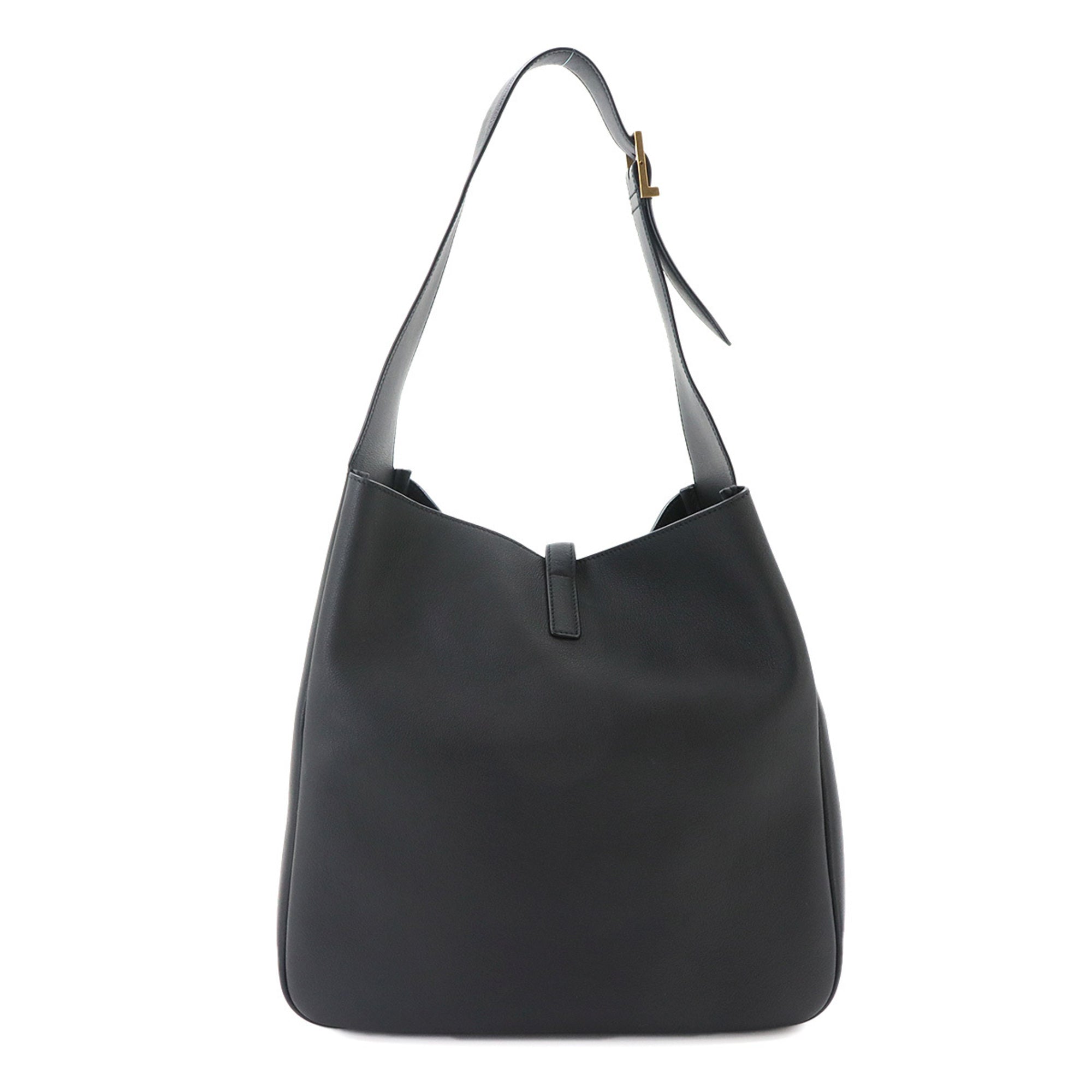 Saint Laurent Black Leather Handbag Shoulder Bag (Pre-Owned)