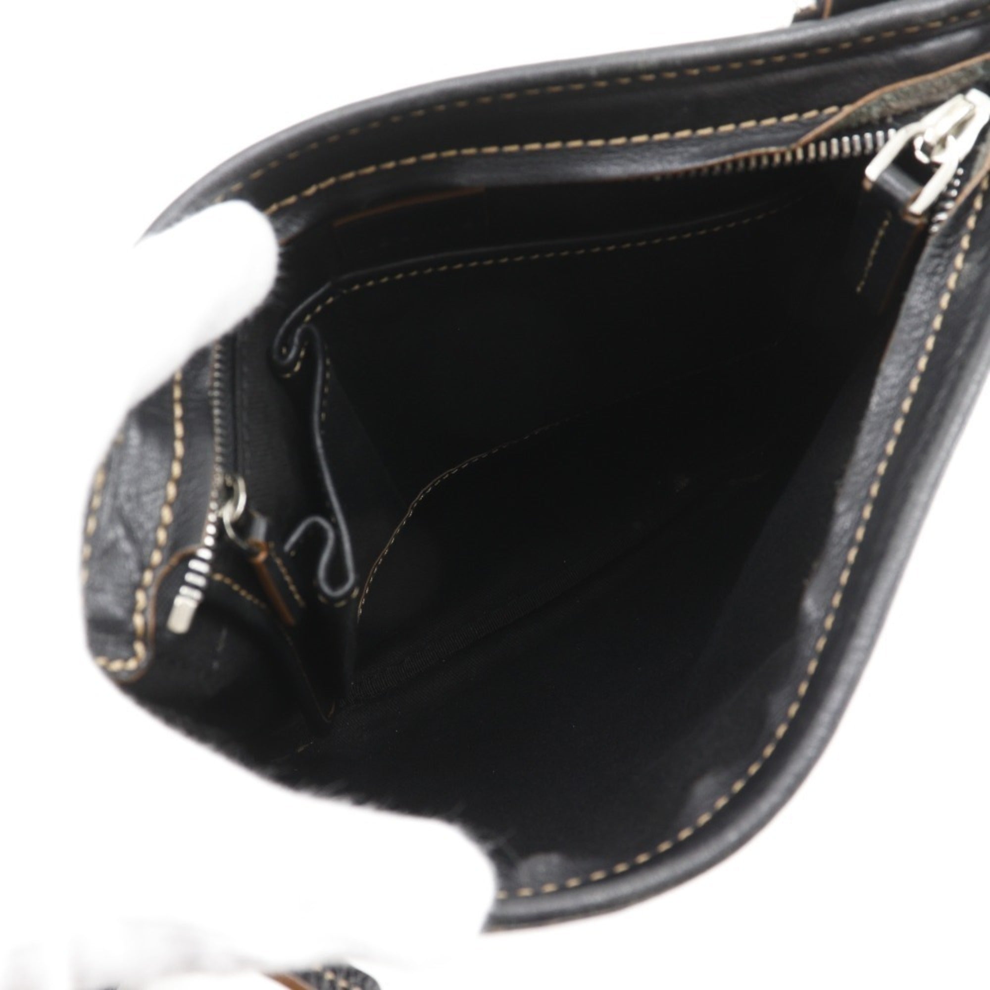 Celine Black Nylon Canvas Shoulder Bag (Pre-Owned)