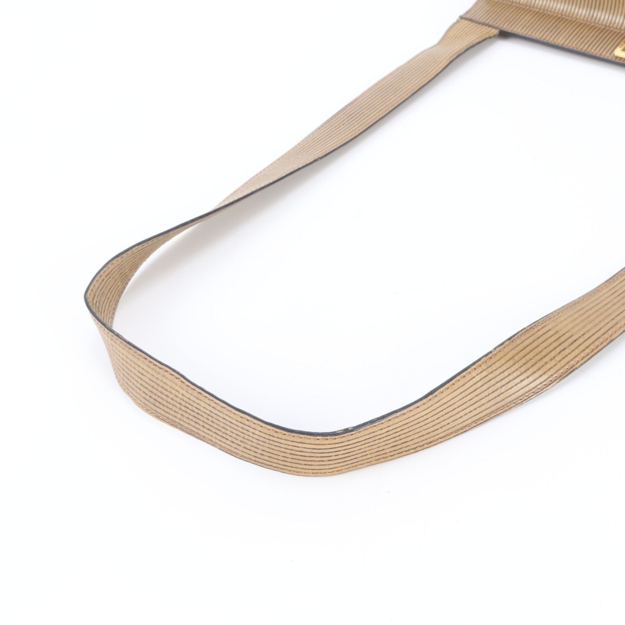 Celine Light Brown Leather Handbag Shoulder Bag (Pre-Owned)