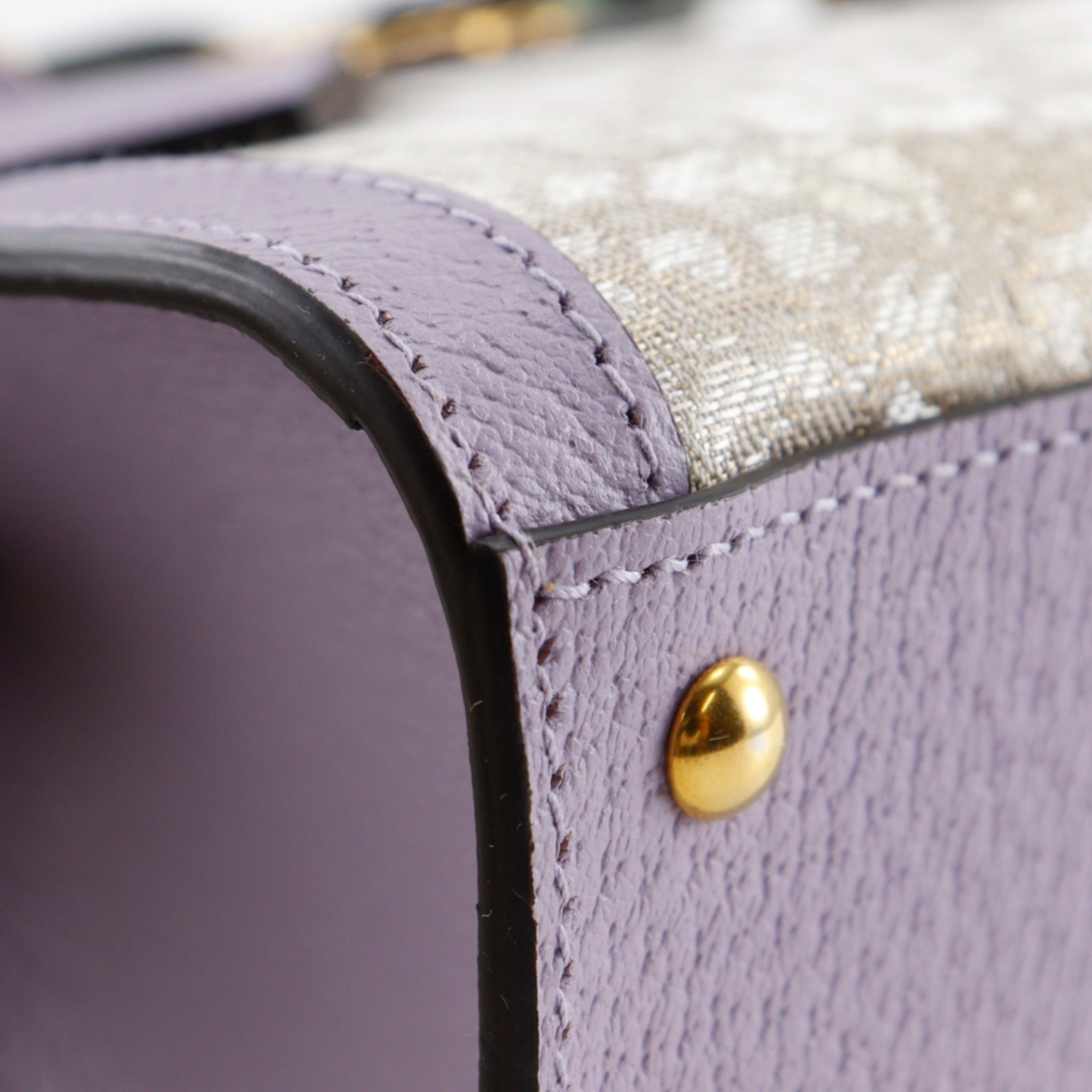 Gucci Purple Leather Handbag (Pre-Owned)