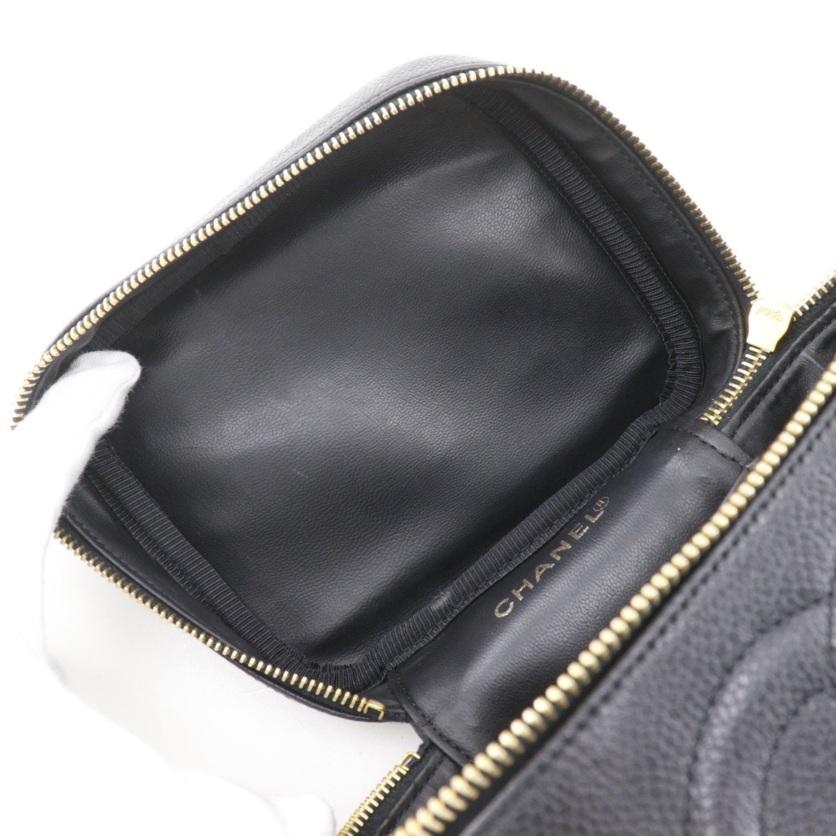 Chanel Black Grained Calfskin (Pre-Owned)