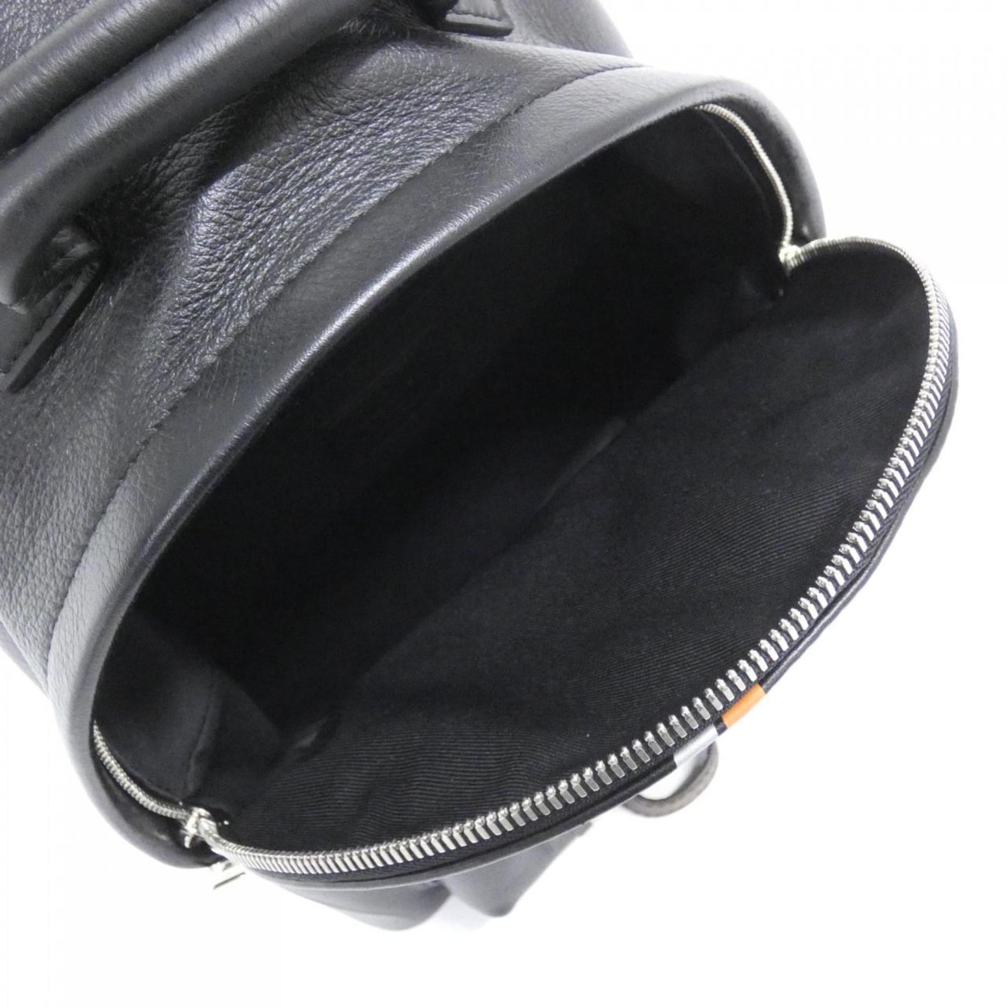 Louis Vuitton Black Leather Backpack (Pre-Owned)