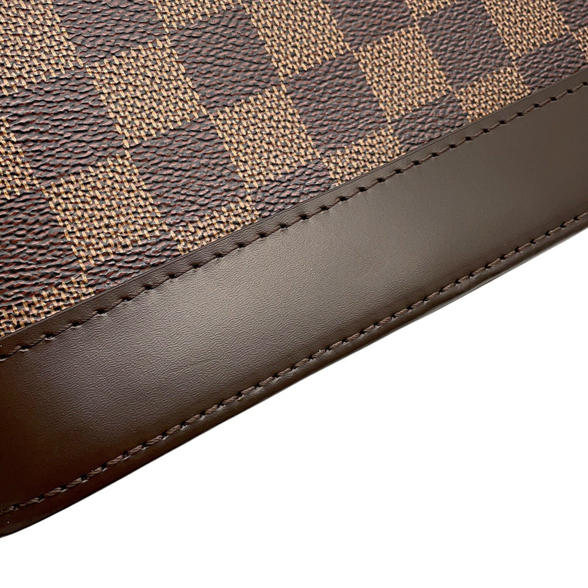 Louis Vuitton Damier Brown Damier Canvas Ebene Handbag (Pre-Owned)
