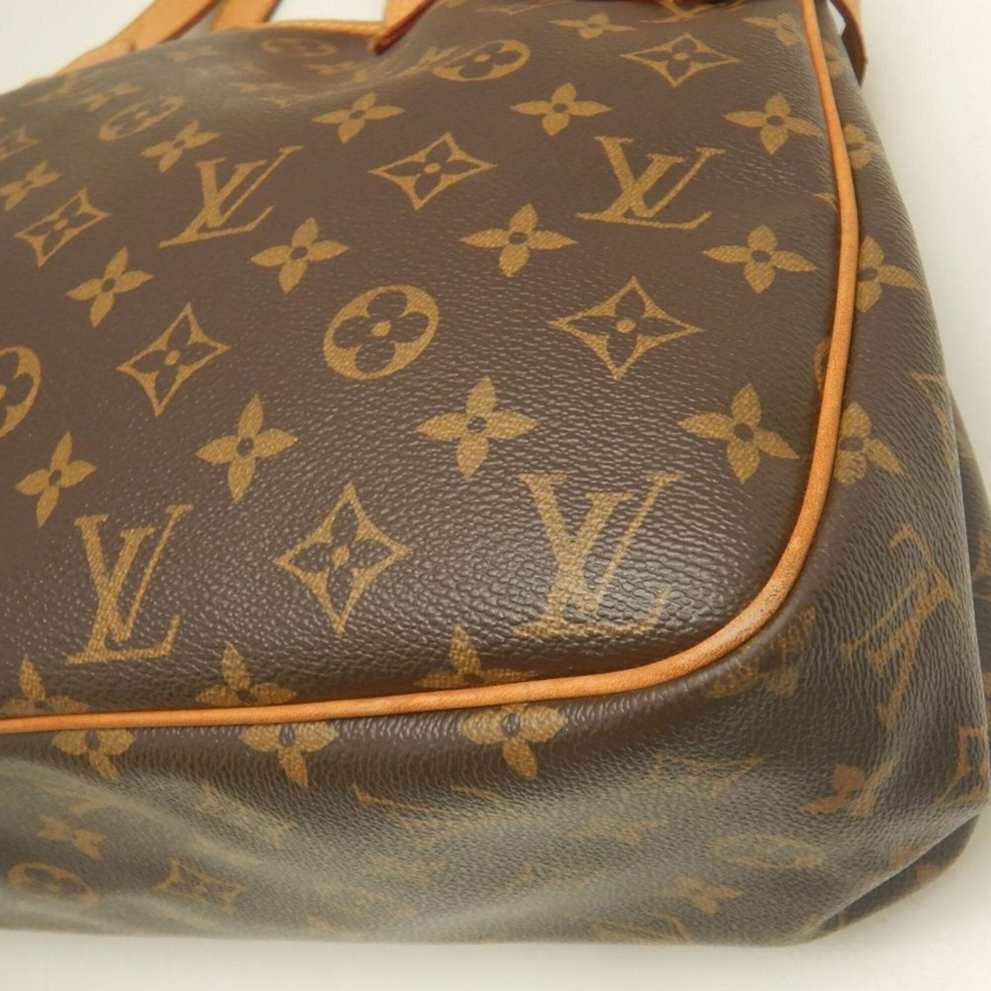 Louis Vuitton Brown Monogram Canvas Tote Bag (Pre-Owned)