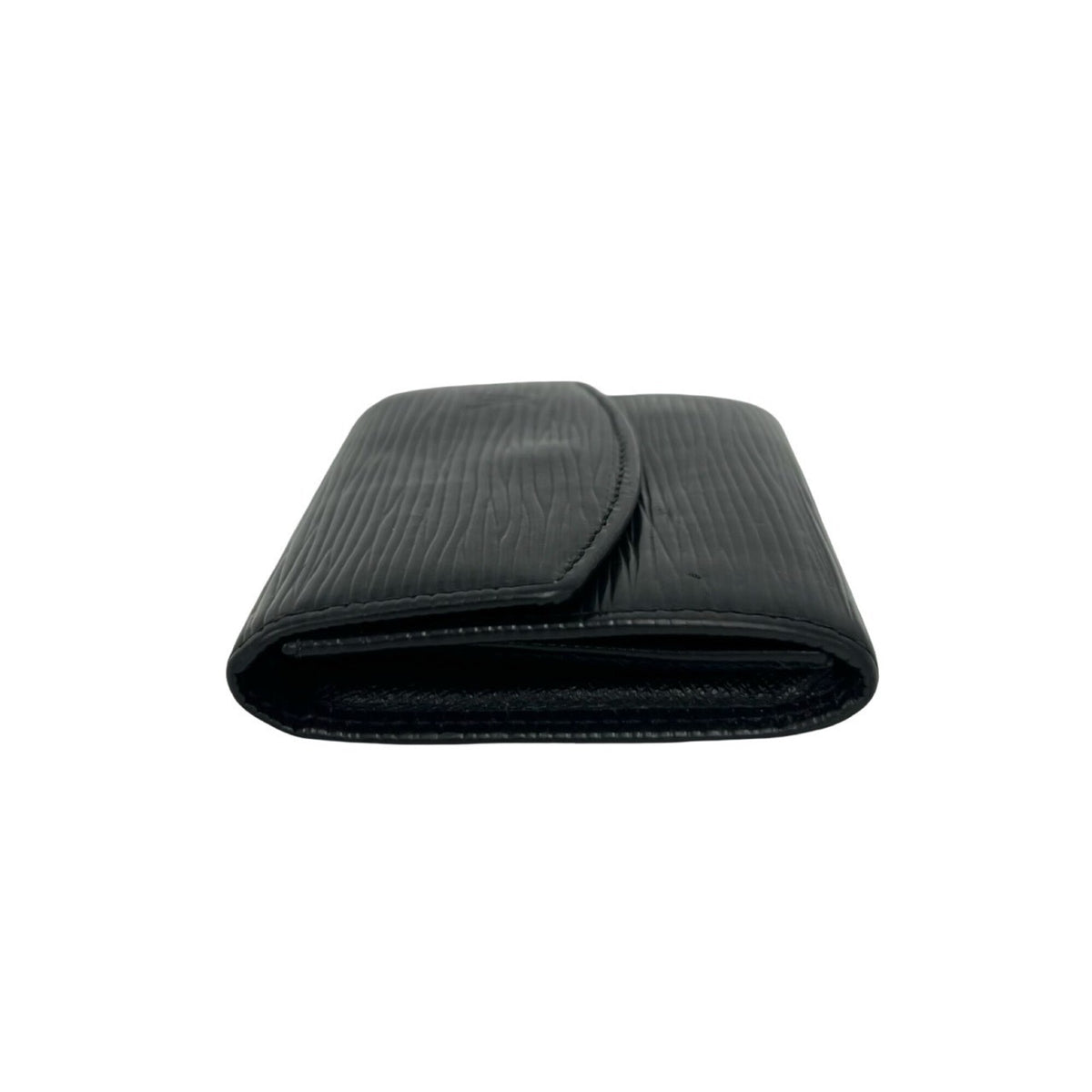 Louis Vuitton Black Leather Coin Purse/Coin Case (Pre-Owned)