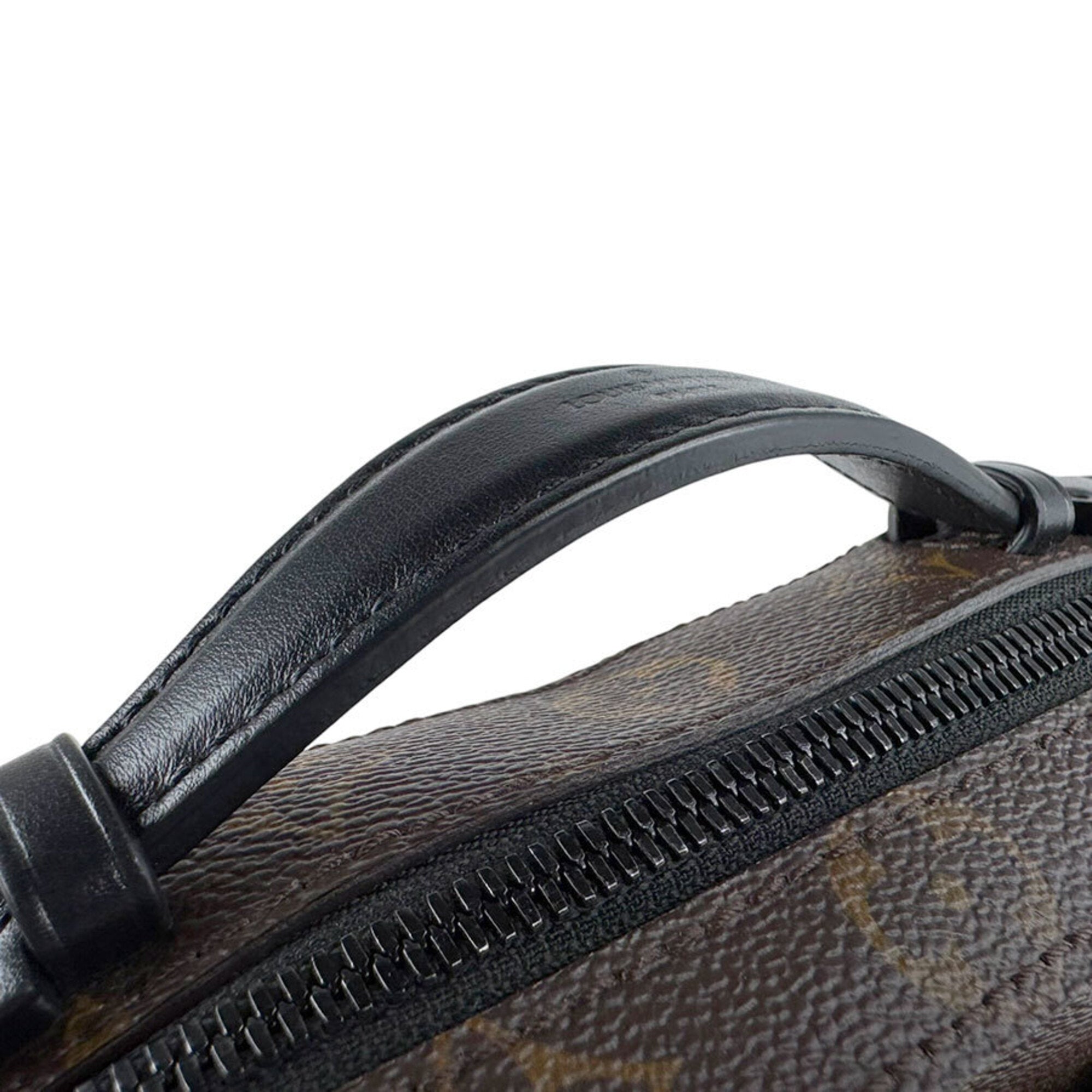 Louis Vuitton Black Brown Monogram Macassar Shoulder Bag (Pre-Owned)