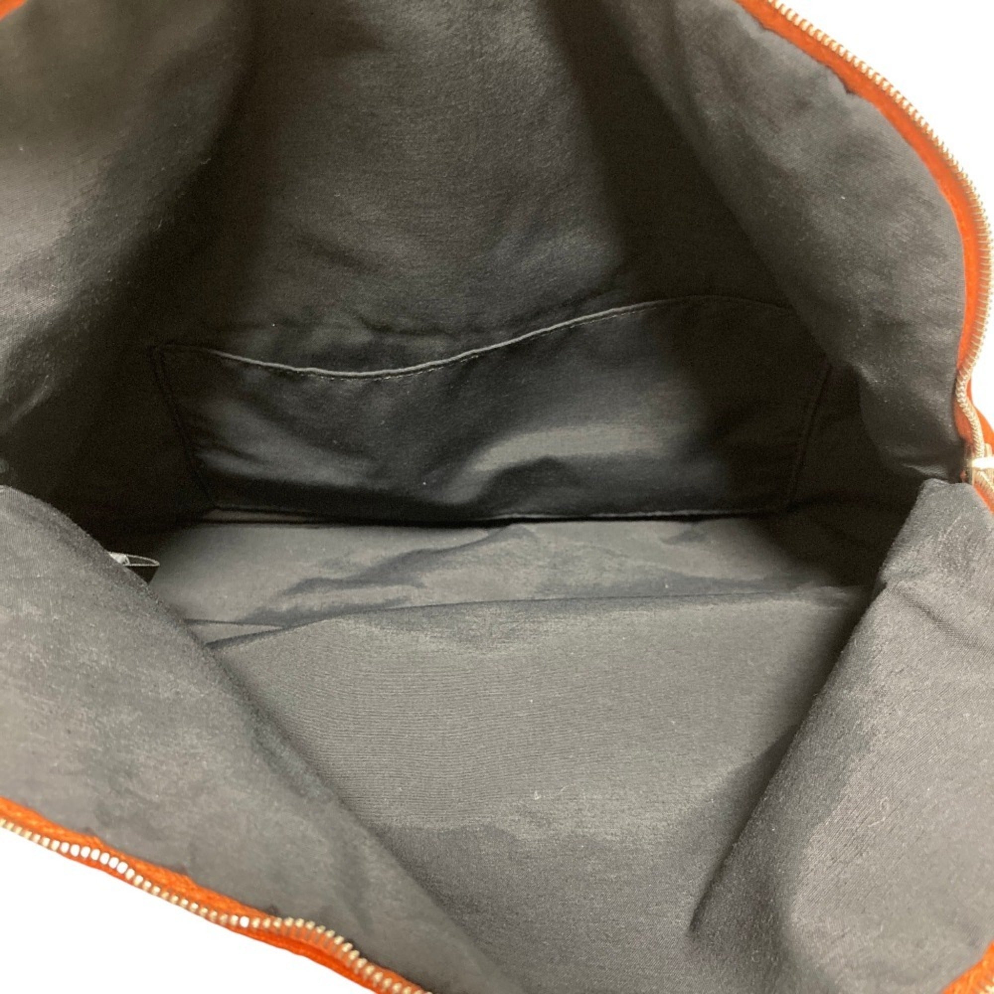 Hermes Bolide Orange Canvas Pouch (Pre-Owned)