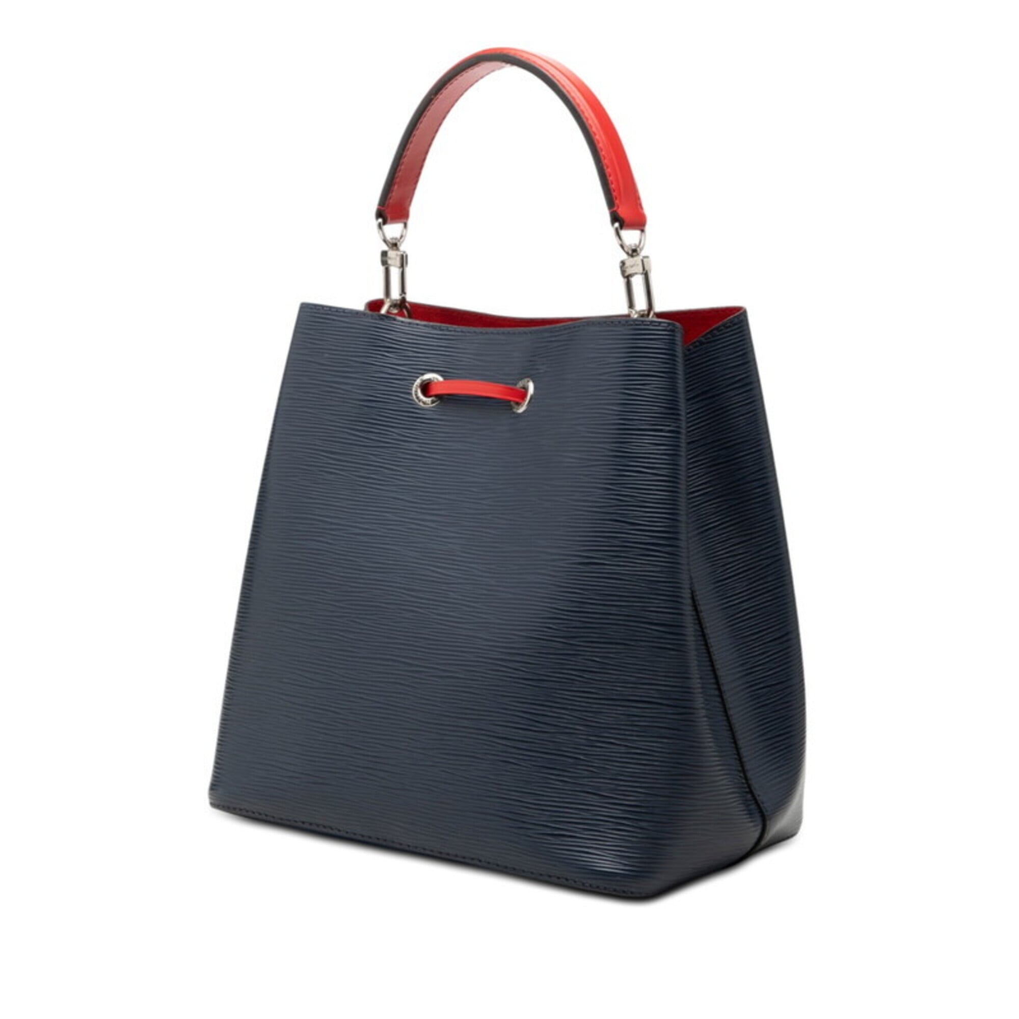 Louis Vuitton Epi Navy Red Color Leather Handbag Shoulder Bag (Pre-Owned)