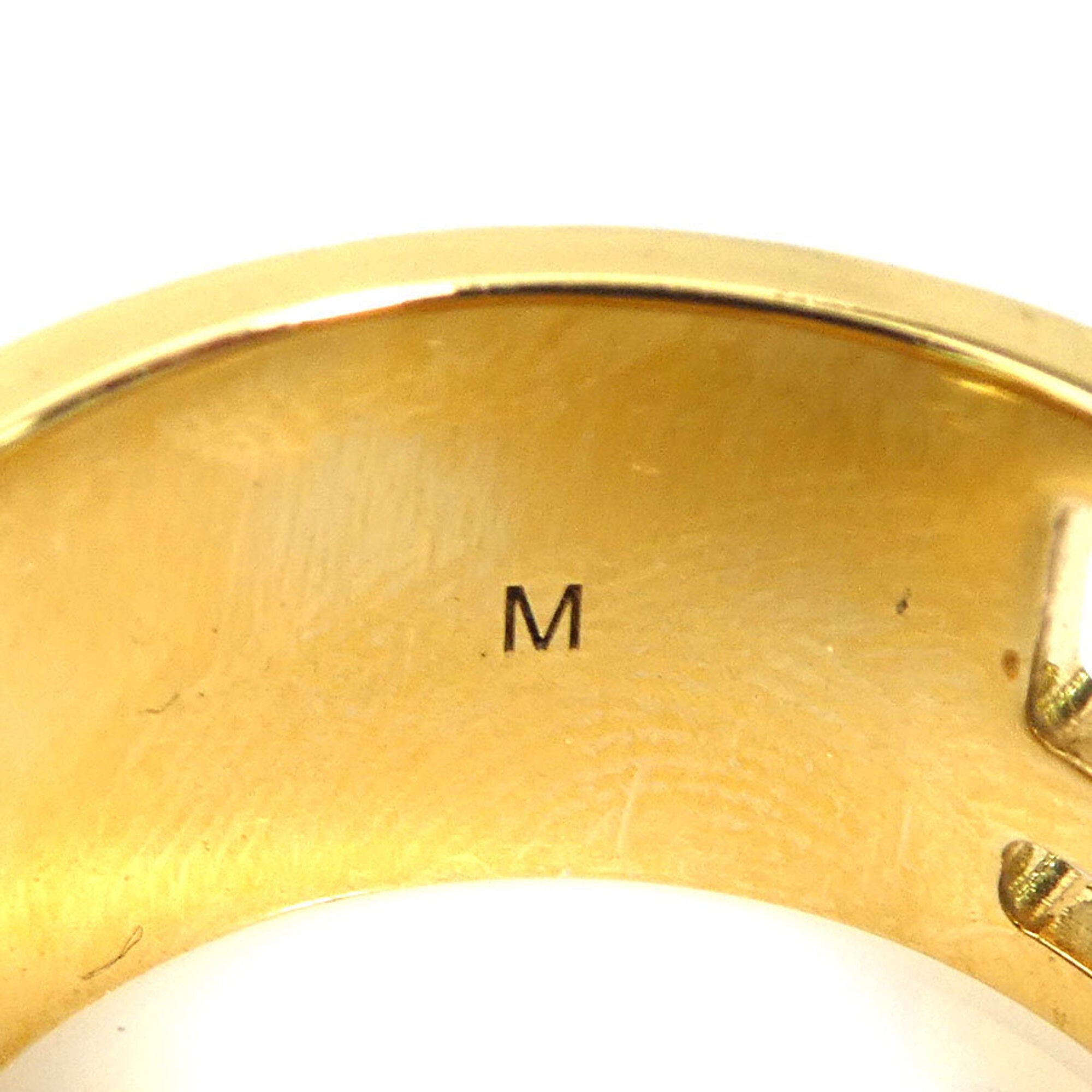 Fendi Gold Metal Band Ring (Pre-Owned)