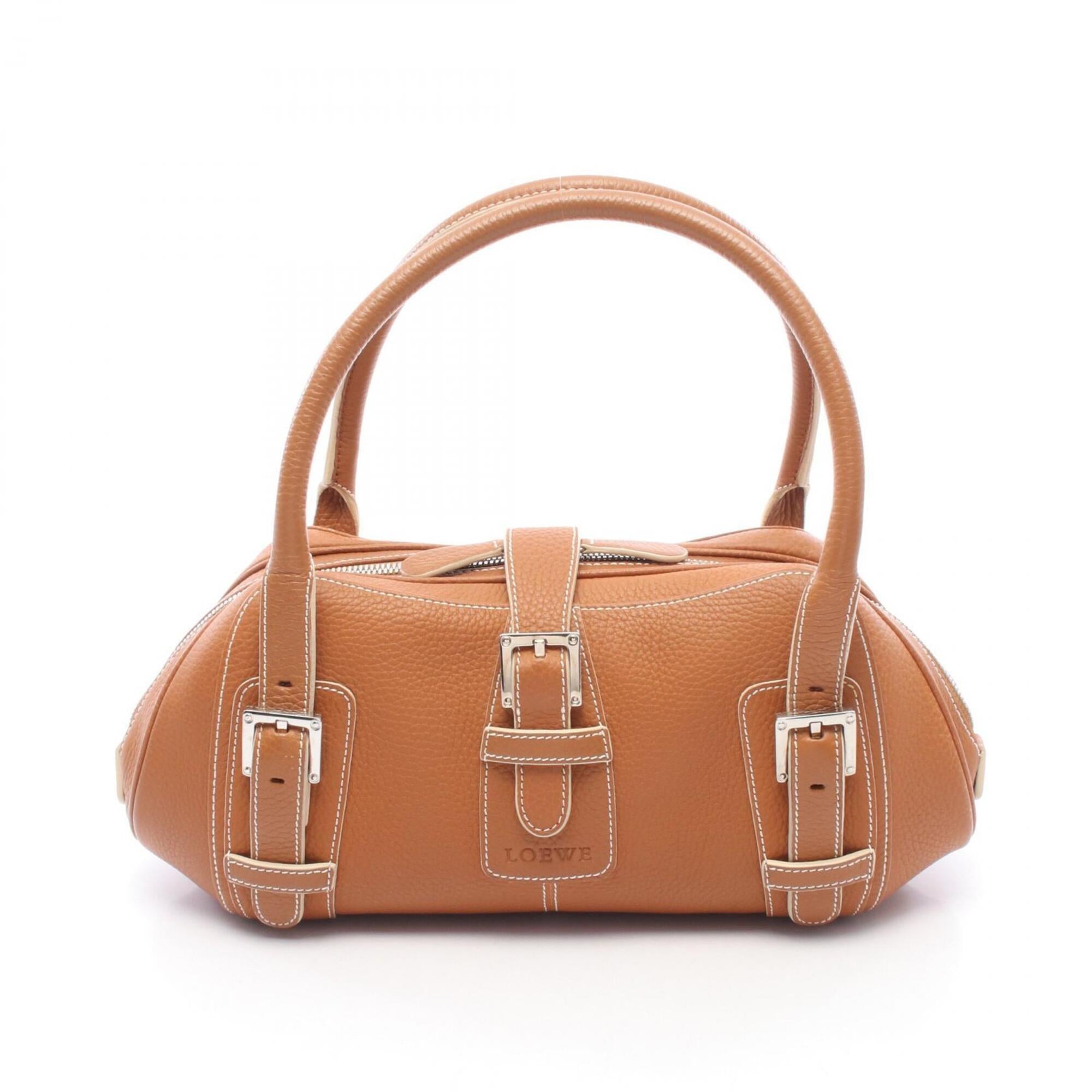 Loewe Senda Brown Leather Handbag (Pre-Owned)