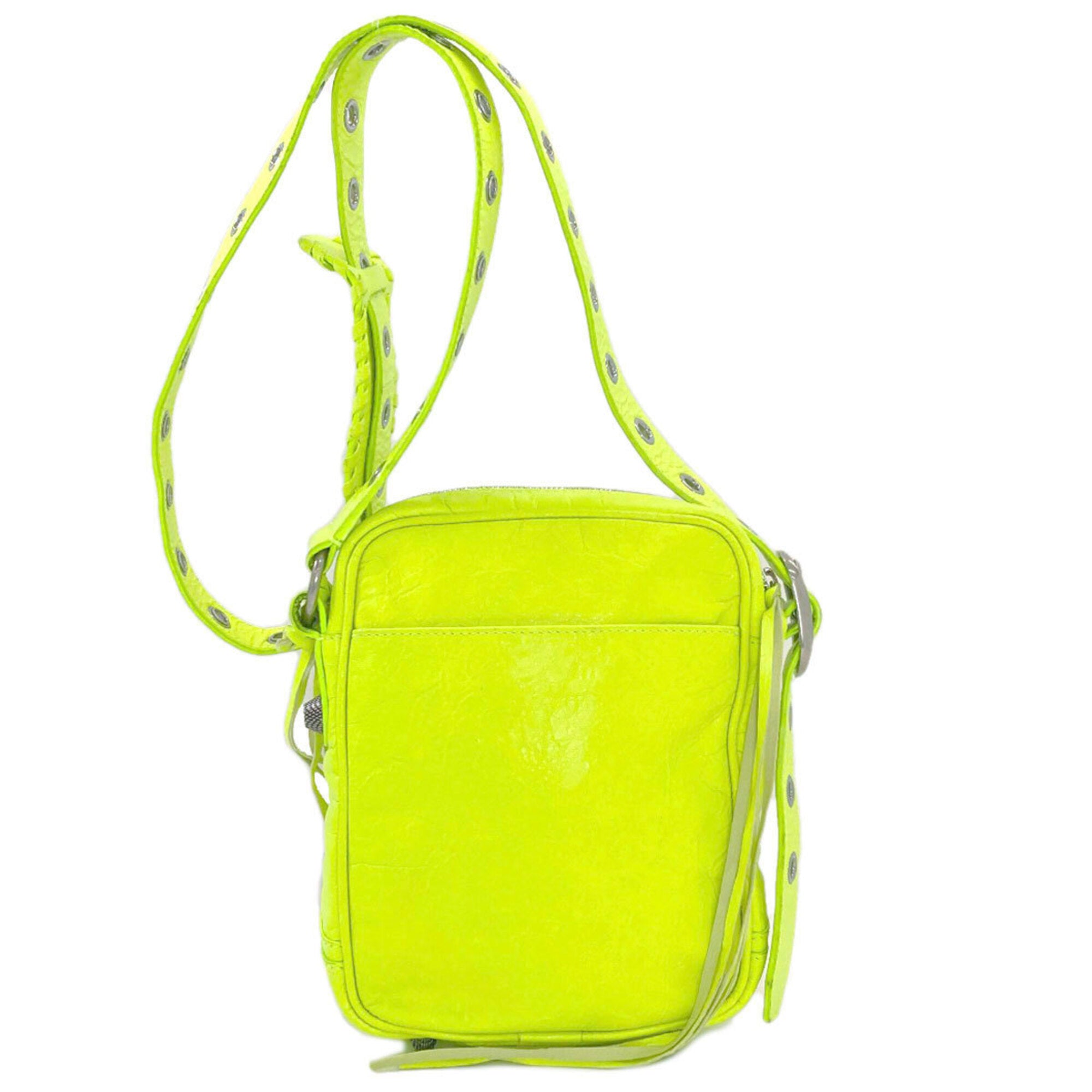 Balenciaga Yellow Pouch Shoulder Bag (Pre-Owned)