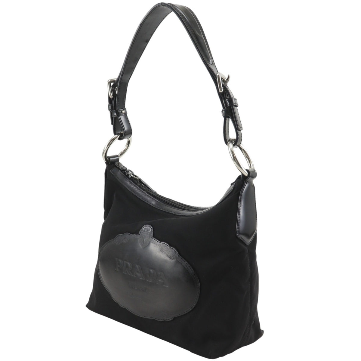Prada Black Nero Nylon Shoulder Bag (Pre-Owned)