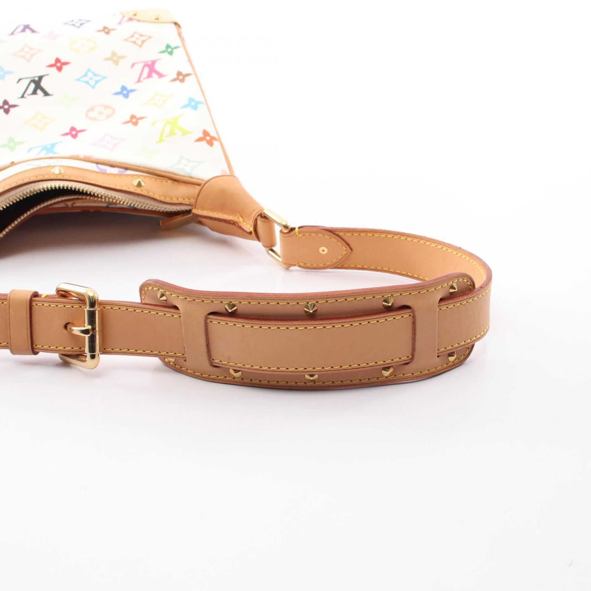 Louis Vuitton Blanc Multi-Color White Monogram Multicolore Leather Handbag Shoulder Bag (Pre-Owned)