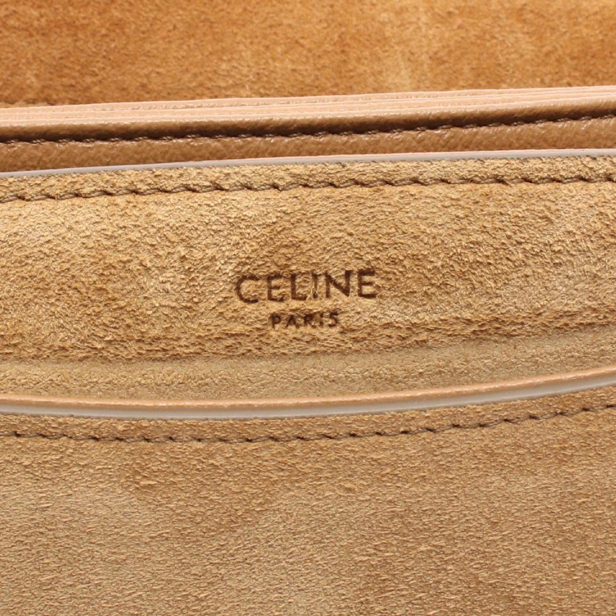 Celine Brown Suede Handbag Shoulder Bag (Pre-Owned)