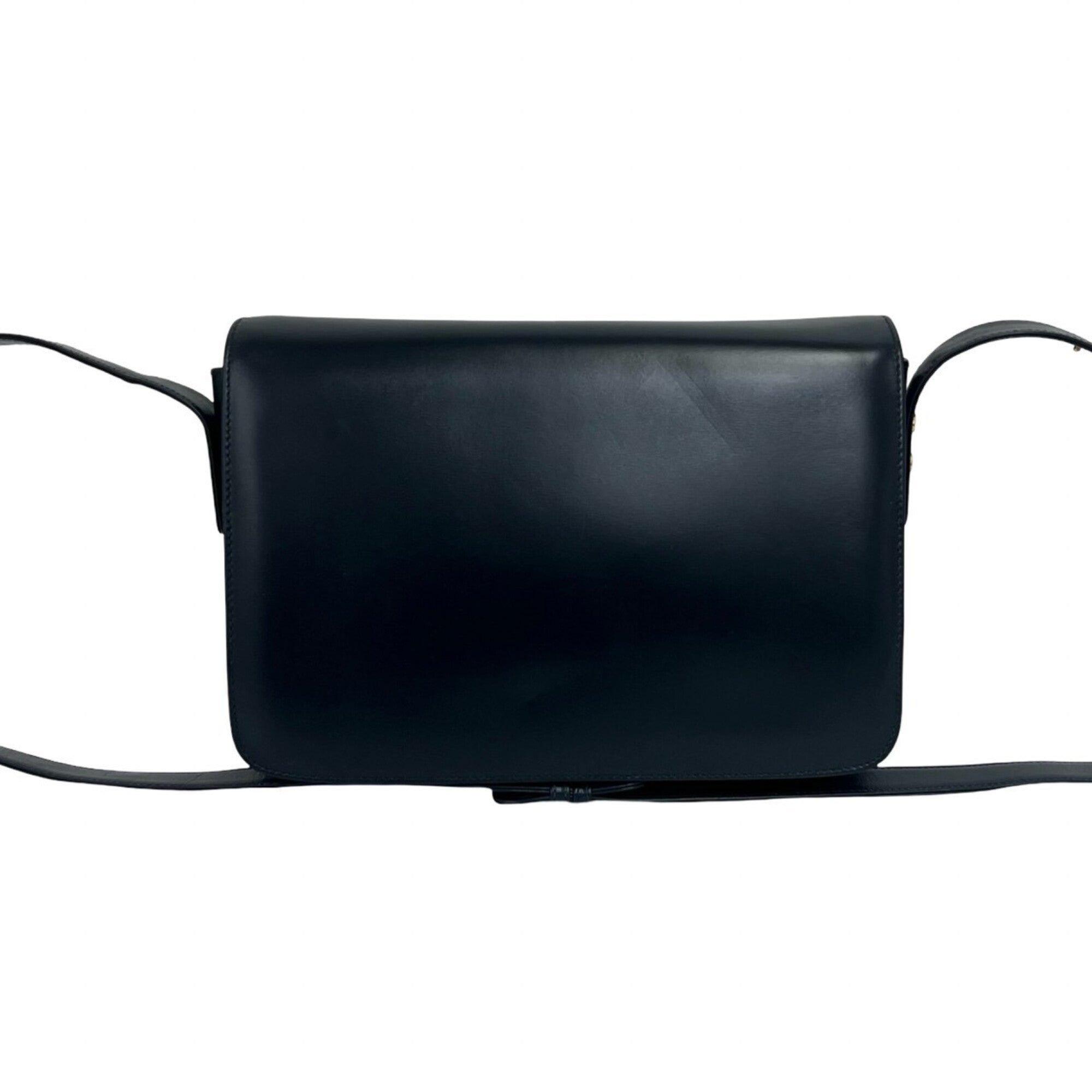 Gucci Navy Leather Pochette Shoulder Bag (Pre-Owned)