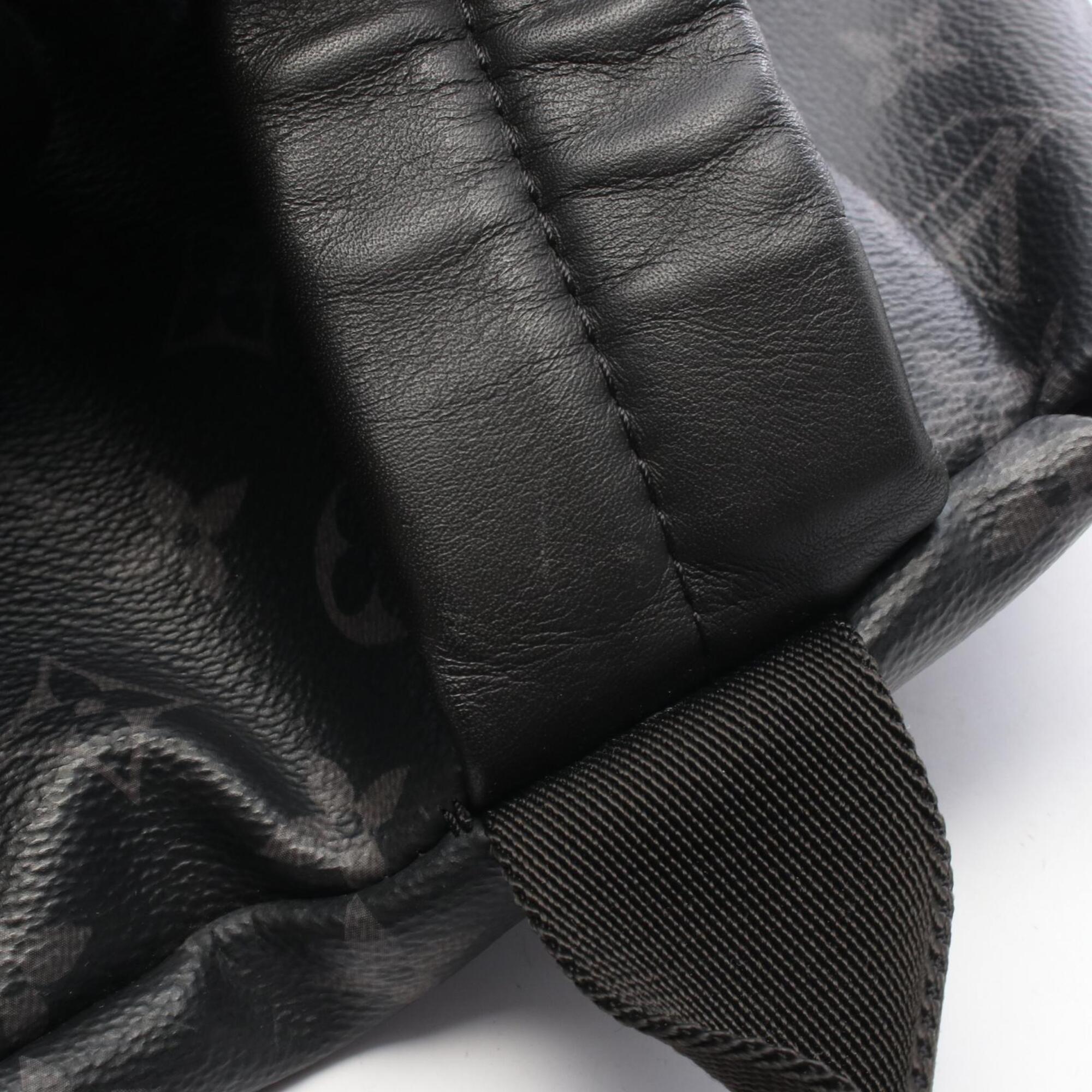 Louis Vuitton Black Monogram Eclipse Monogram Eclipse Leather Backpack (Pre-Owned)