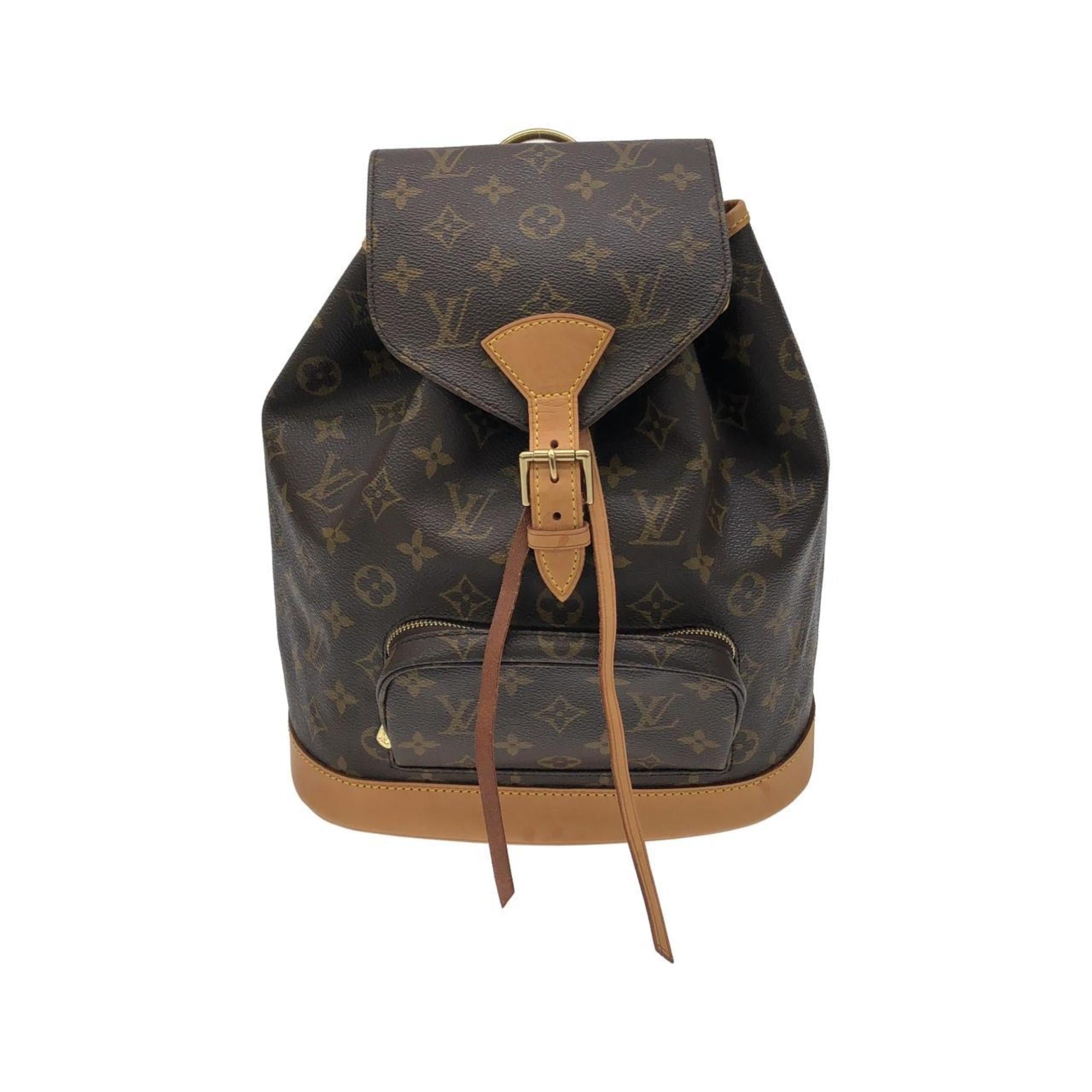 Louis Vuitton Marron Coated Canvas Backpack (Pre-Owned)