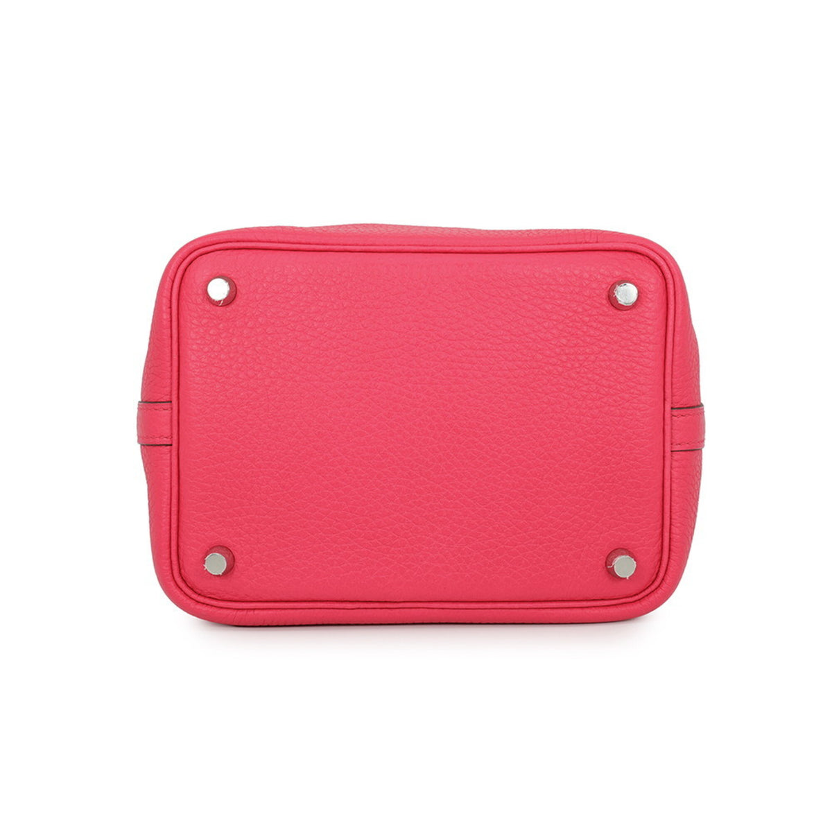 Hermes Picotin Pink Taurillon Clemence Leather Handbag (Pre-Owned)