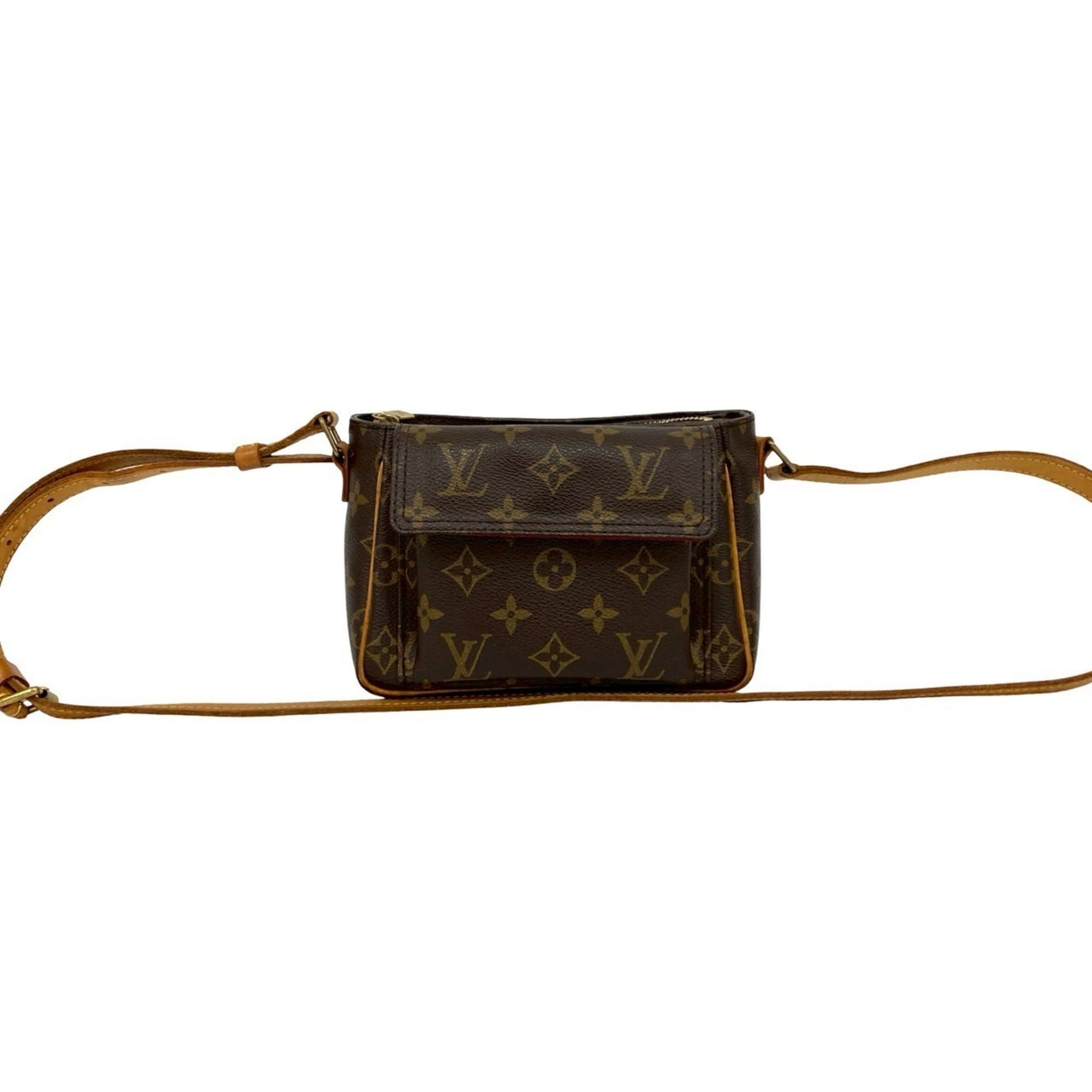 Louis Vuitton Brown Leather Pvc Pochette Shoulder Bag (Pre-Owned)