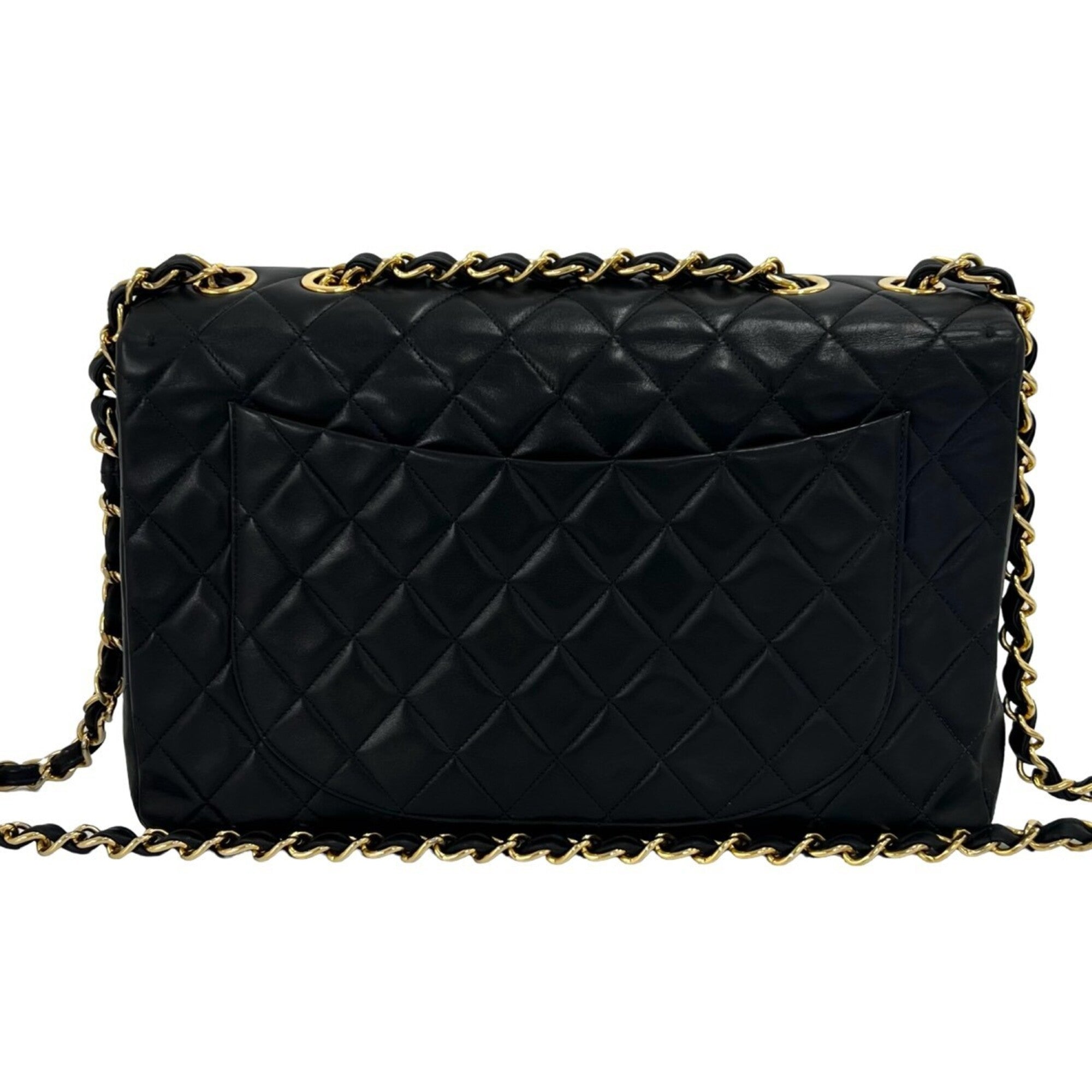 Chanel Black Leather Shoulder Bag (Pre-Owned)