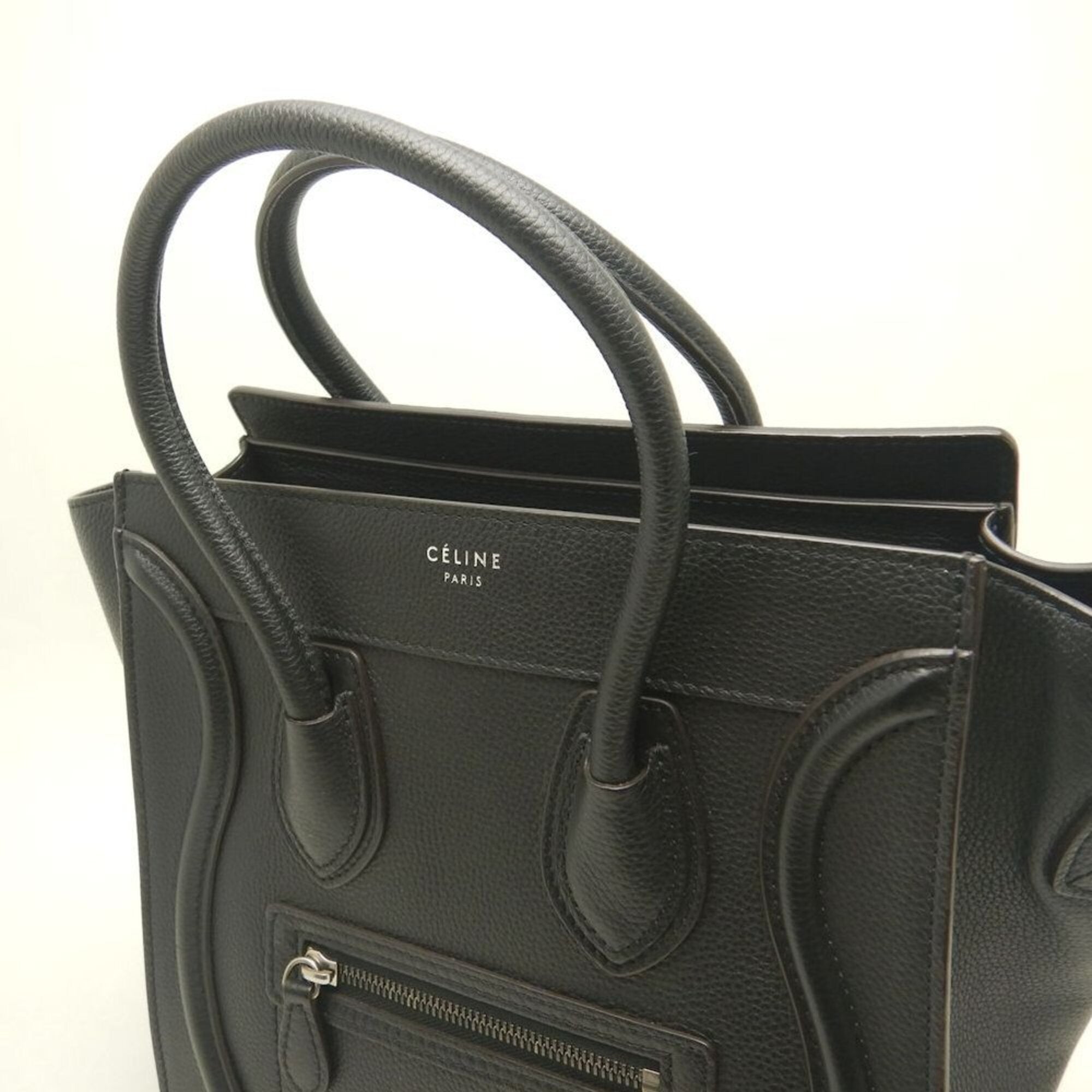 Celine Black Leather Tote Bag (Pre-Owned)