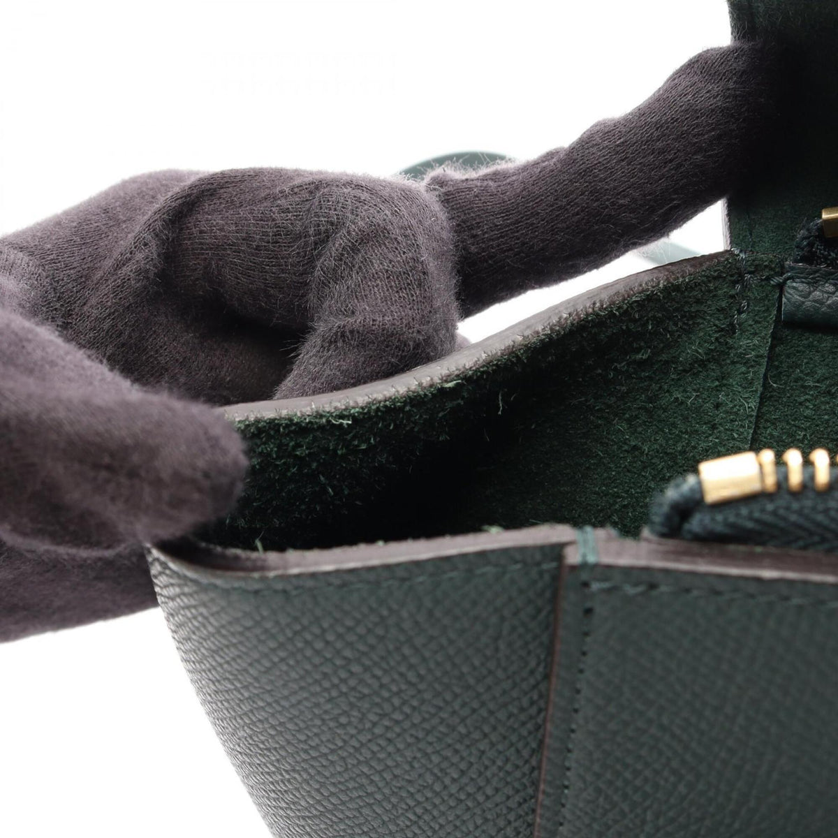 Celine Green Leather Handbag (Pre-Owned)