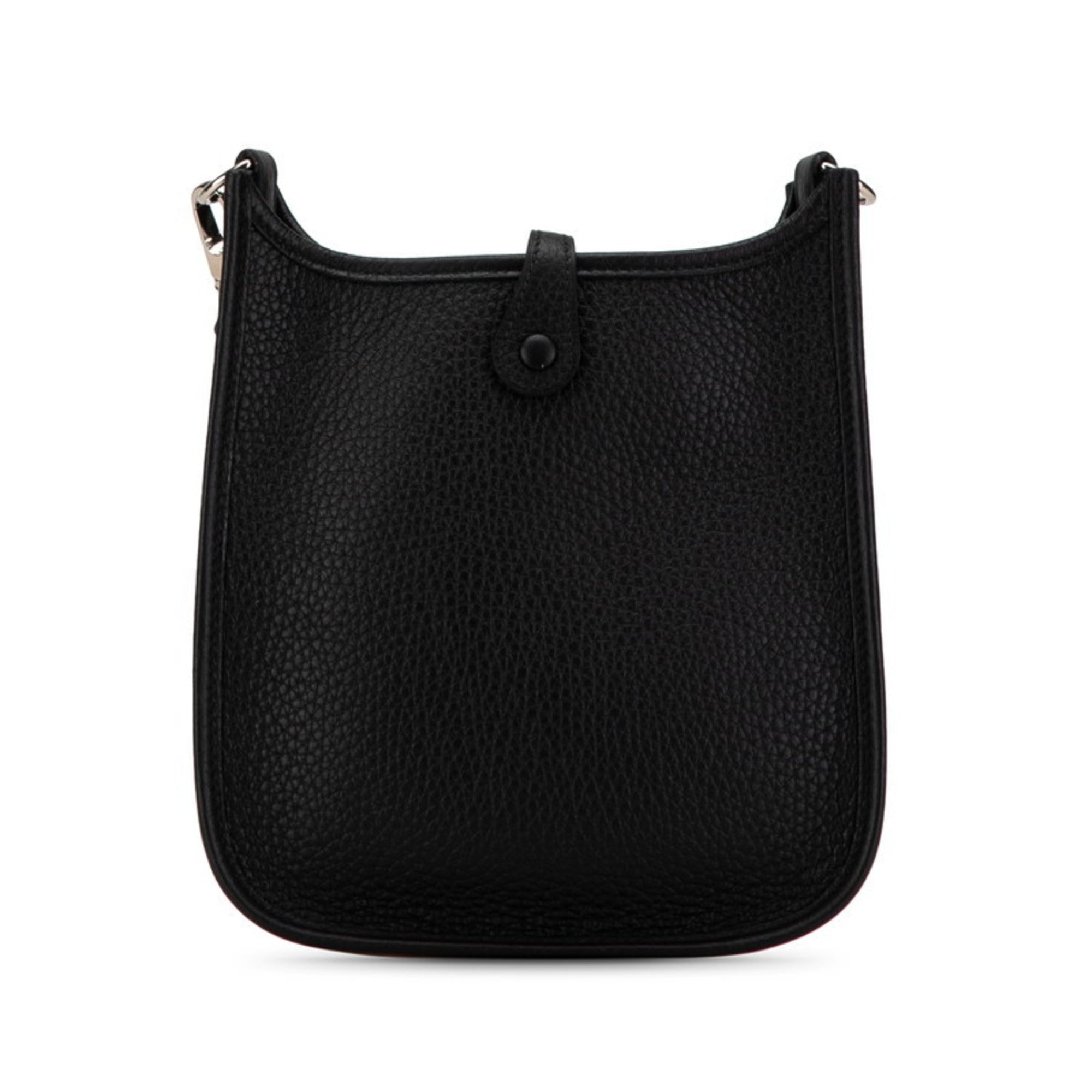 Hermes Evelyne Black Taurillon Clemence Leather Shoulder Bag (Pre-Owned)