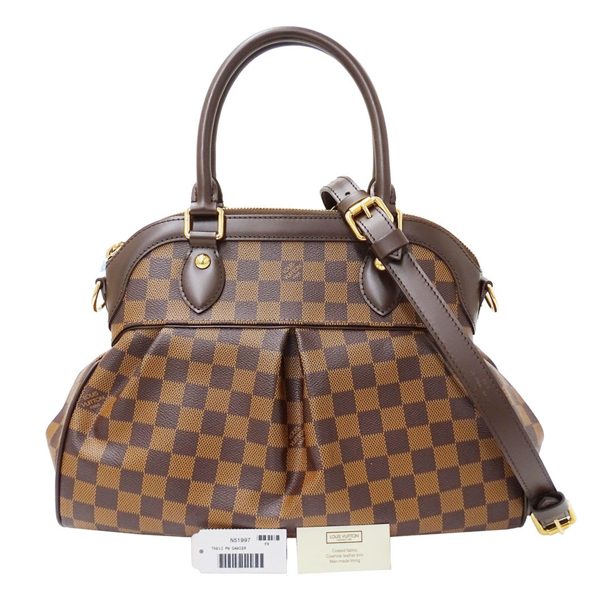 Louis Vuitton Brown Damier Canvas Handbag Shoulder Bag (Pre-Owned)