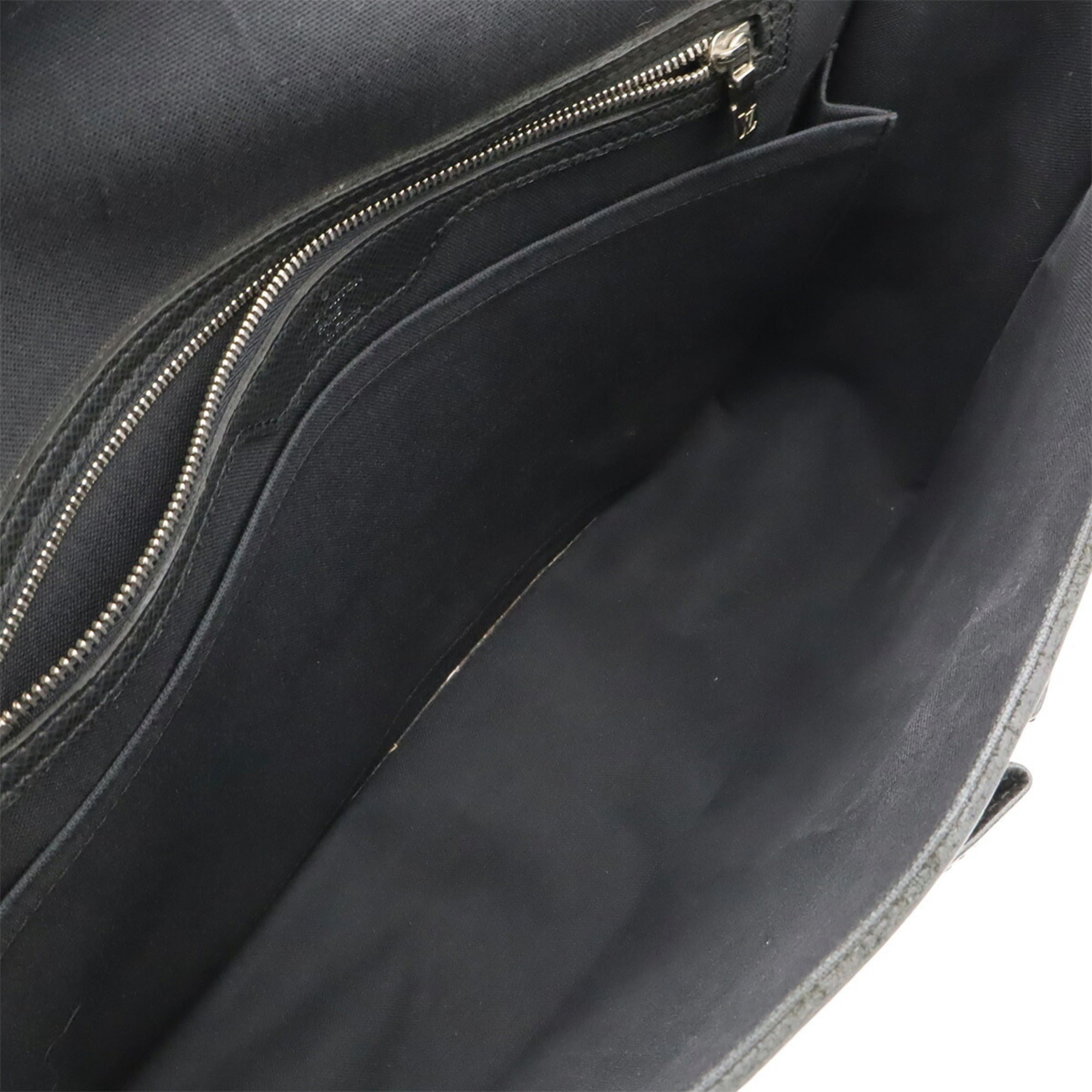 Louis Vuitton Ardoise Leather Handbag Shoulder Bag (Pre-Owned)