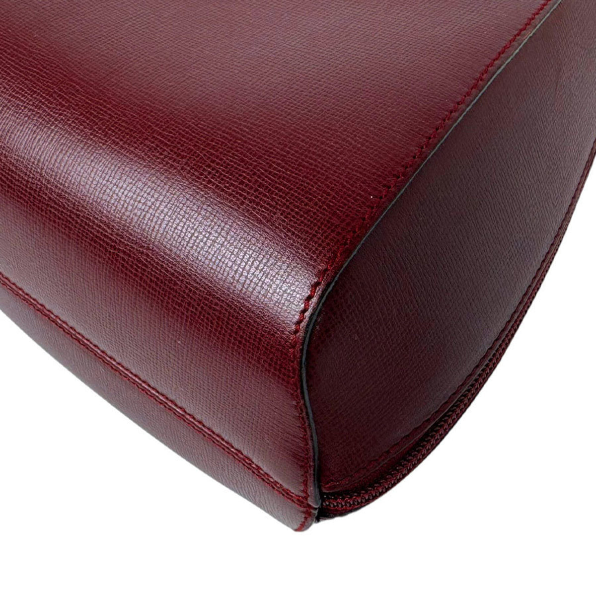 Cartier Burgundy Leather Backpack (Pre-Owned)